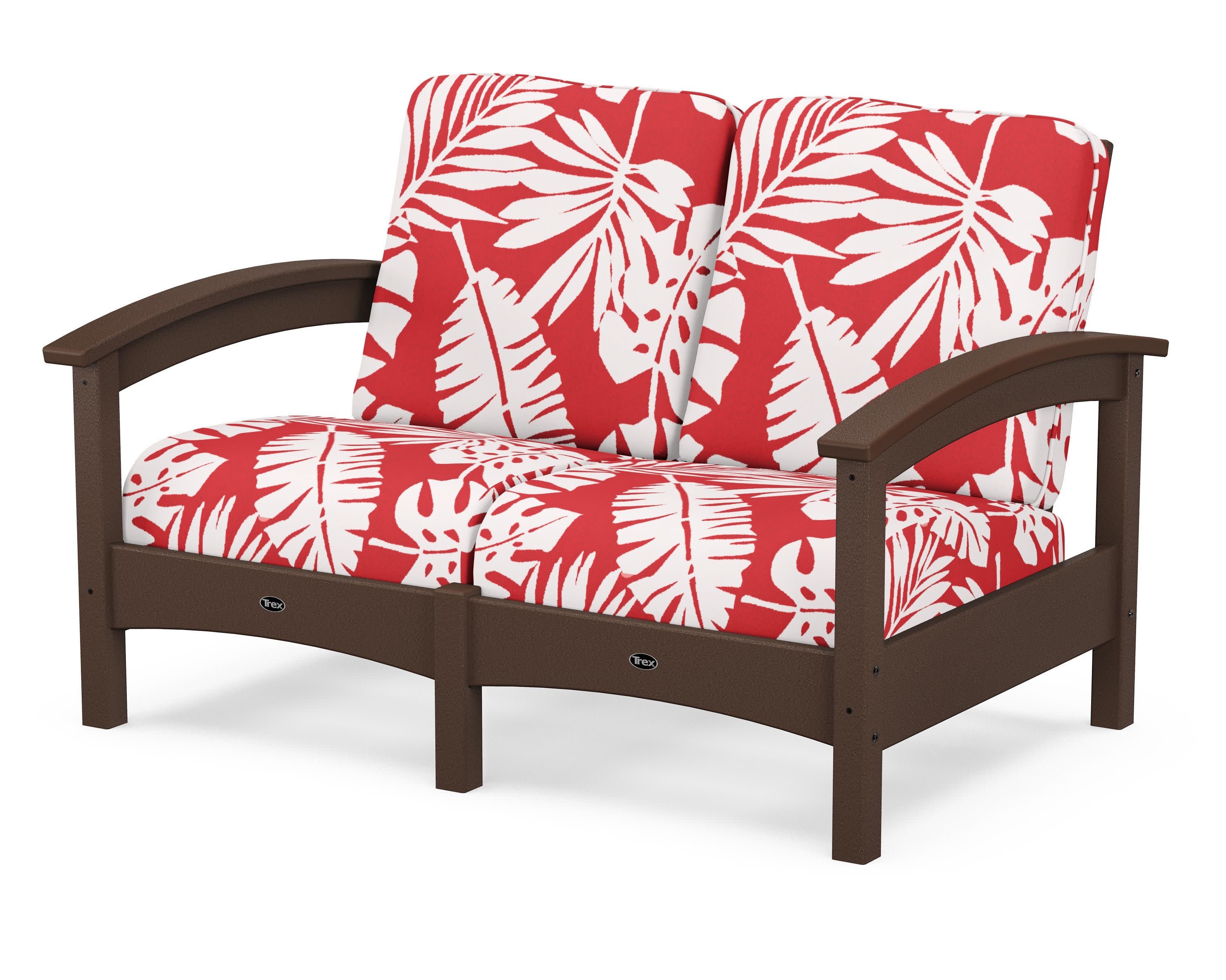 Rockport Club Loveseat in Vintage Lantern / Leaf Crimson