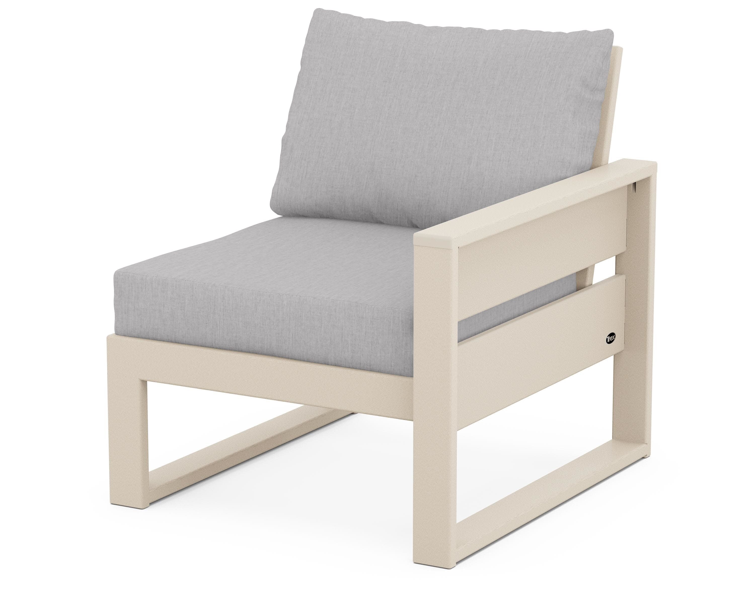 Eastport Modular Right Arm Chair in Sand Castle / Granite
