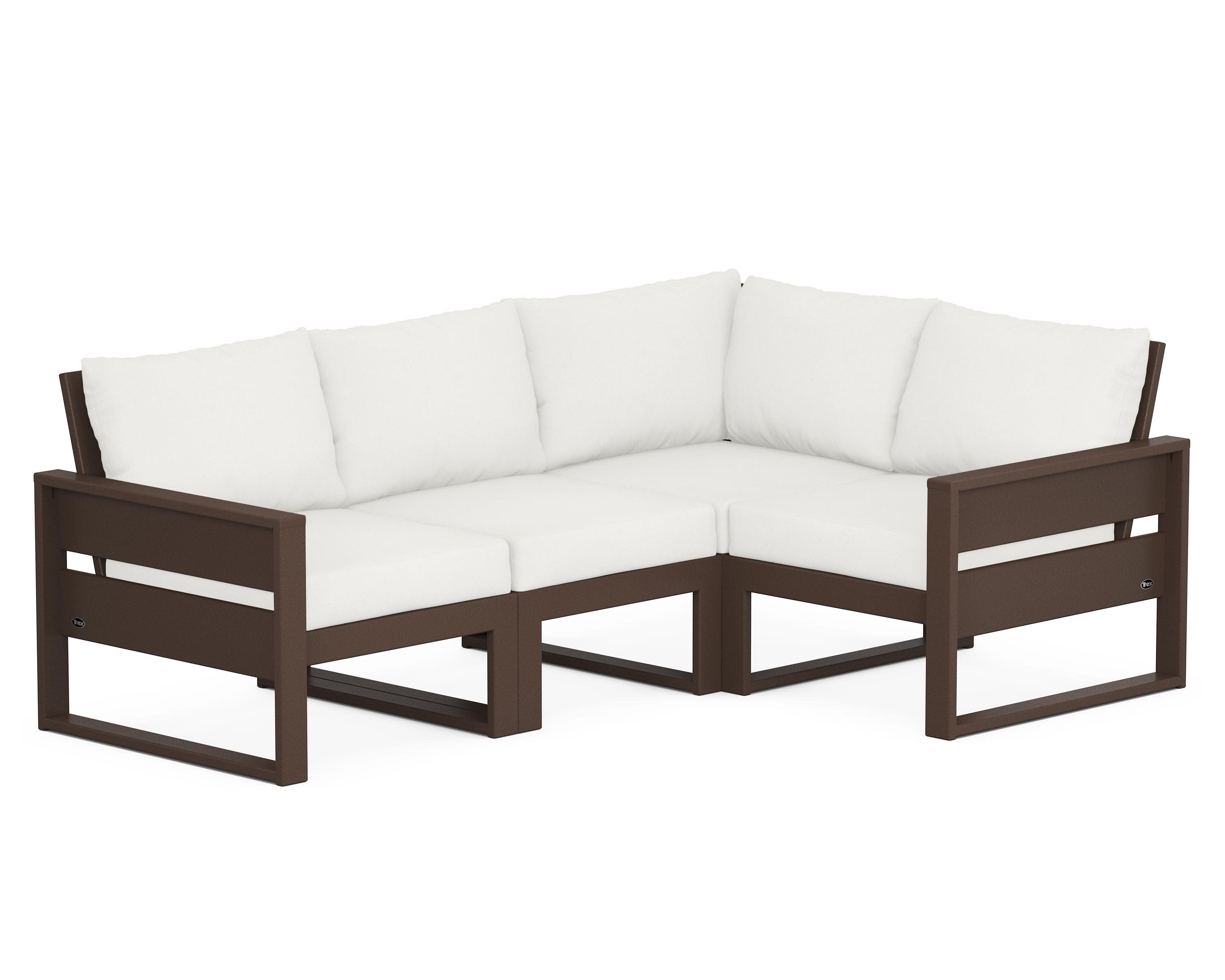 Eastport 4- Piece Sectional in Vintage Lantern / Natural Linen