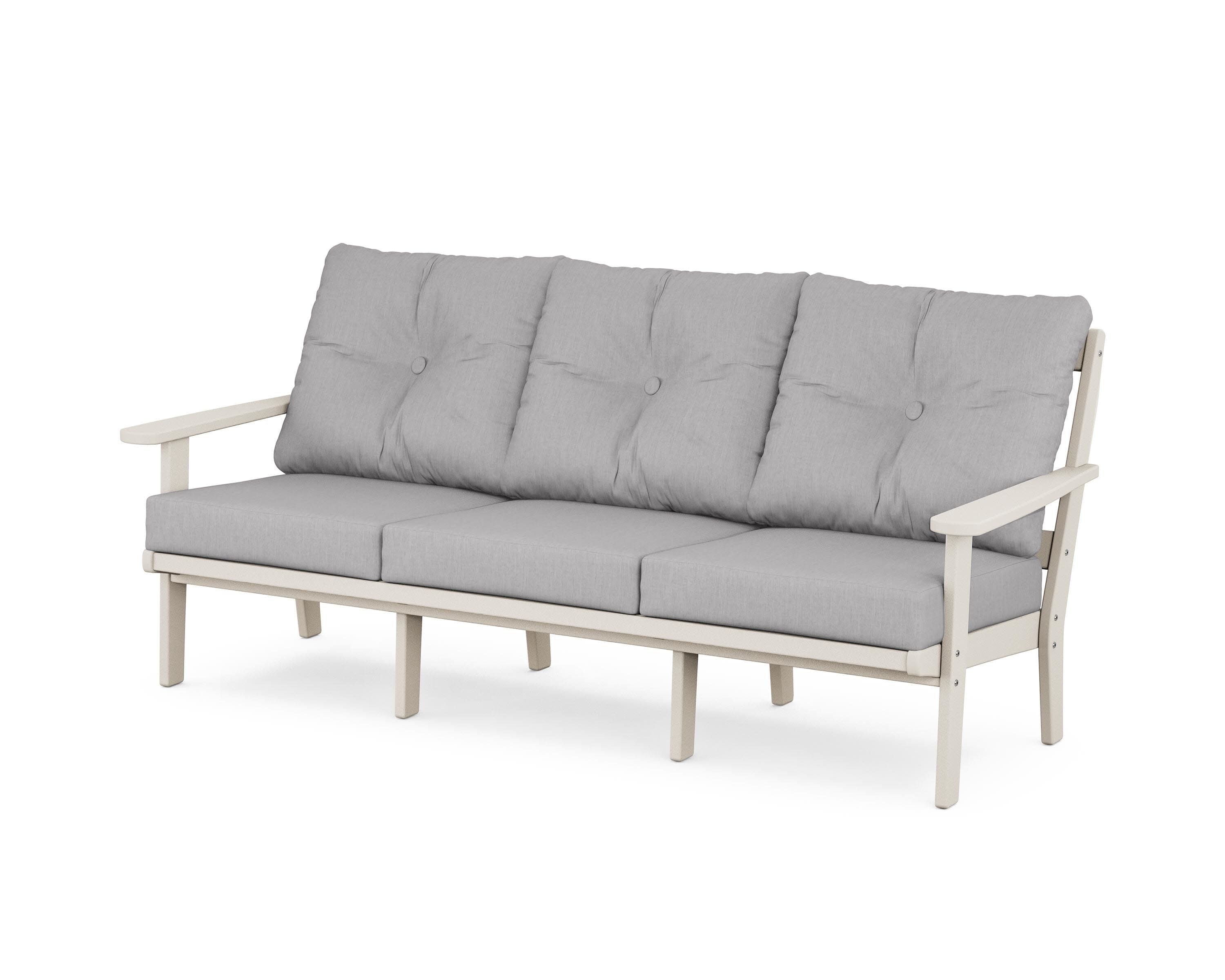 Cape Cod Deep Seating Sofa in Sand Castle / Granite