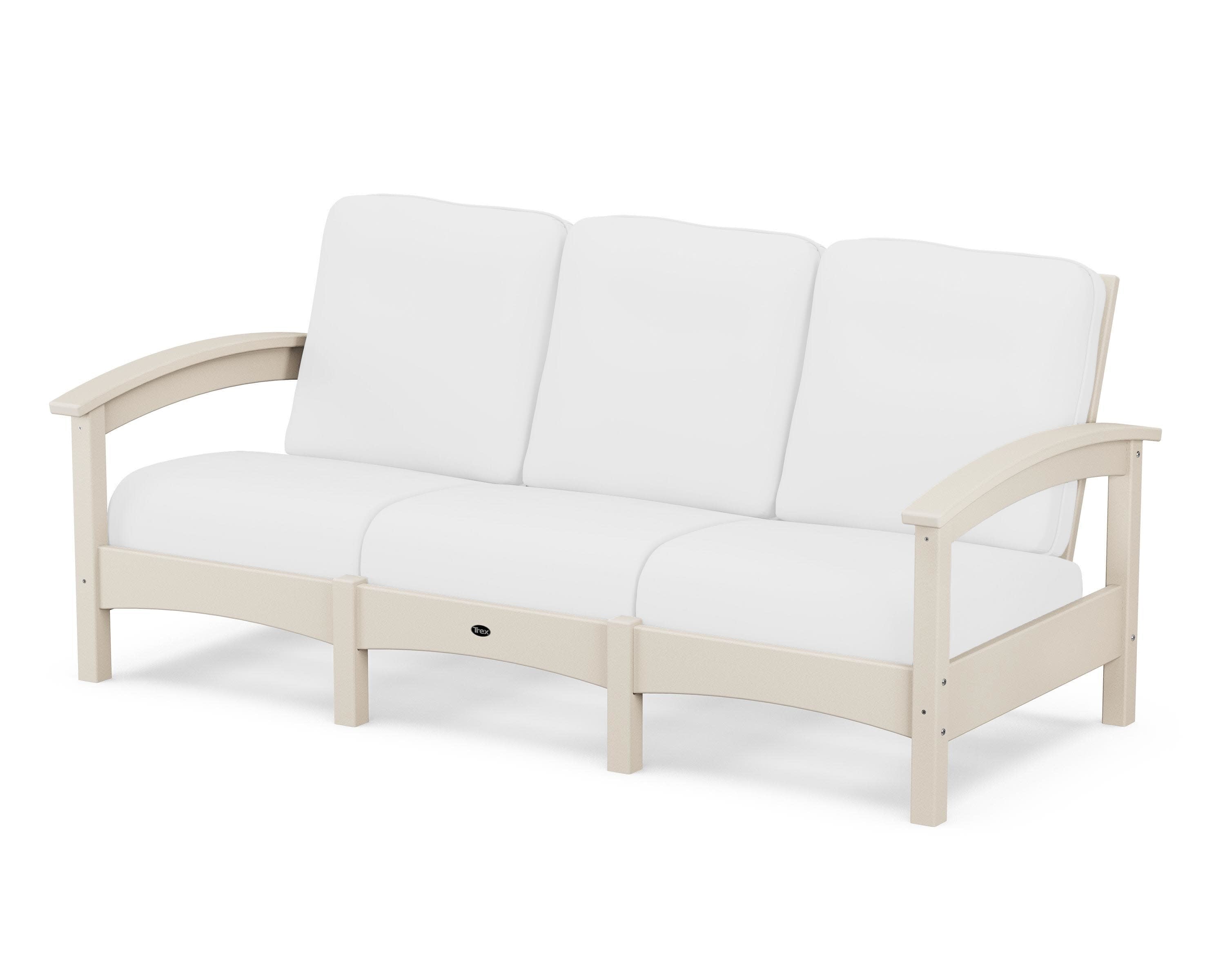 Rockport Club Sofa in Sand Castle / Natural
