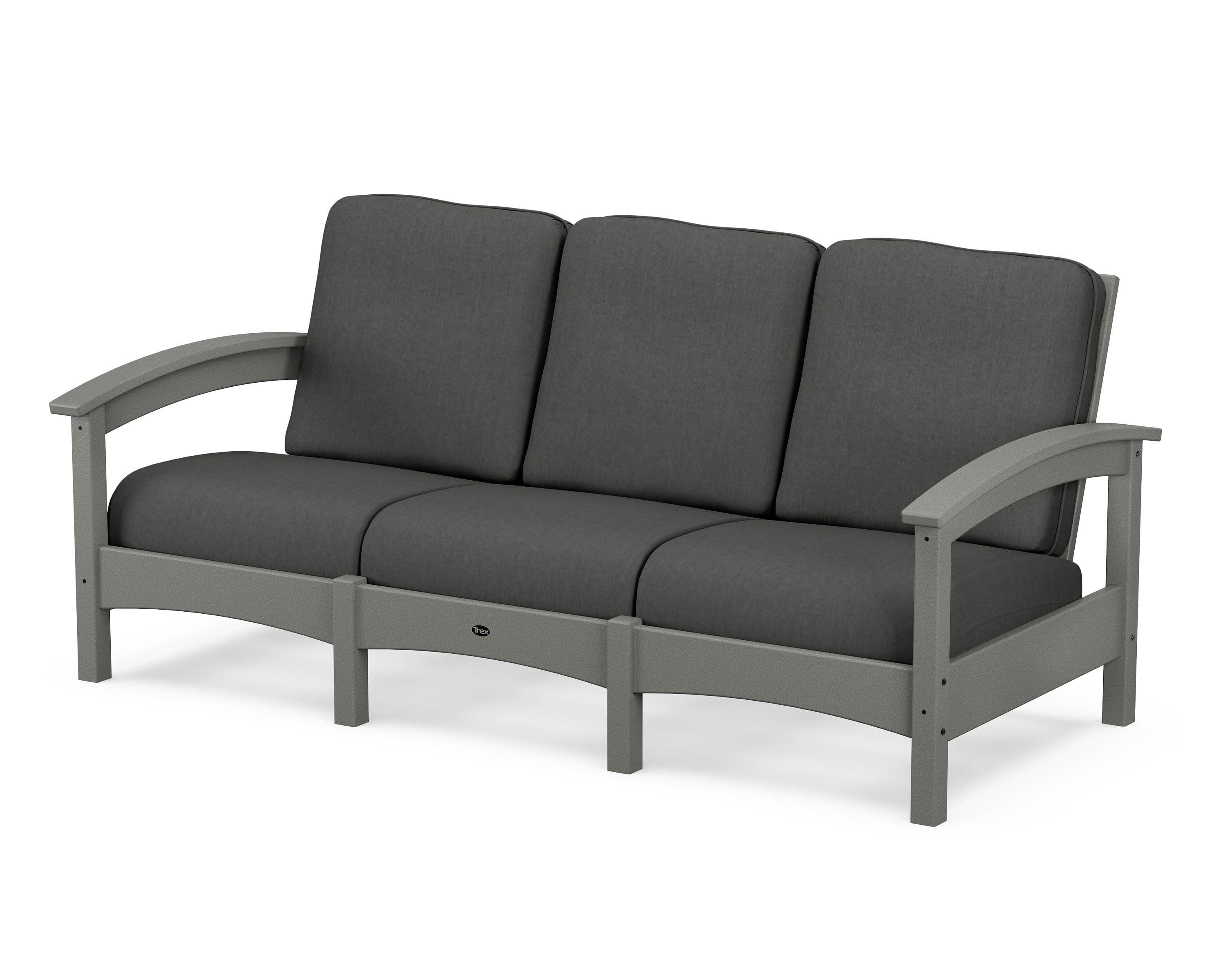 Rockport Club Sofa in Stepping Stone / Spectrum Carbon