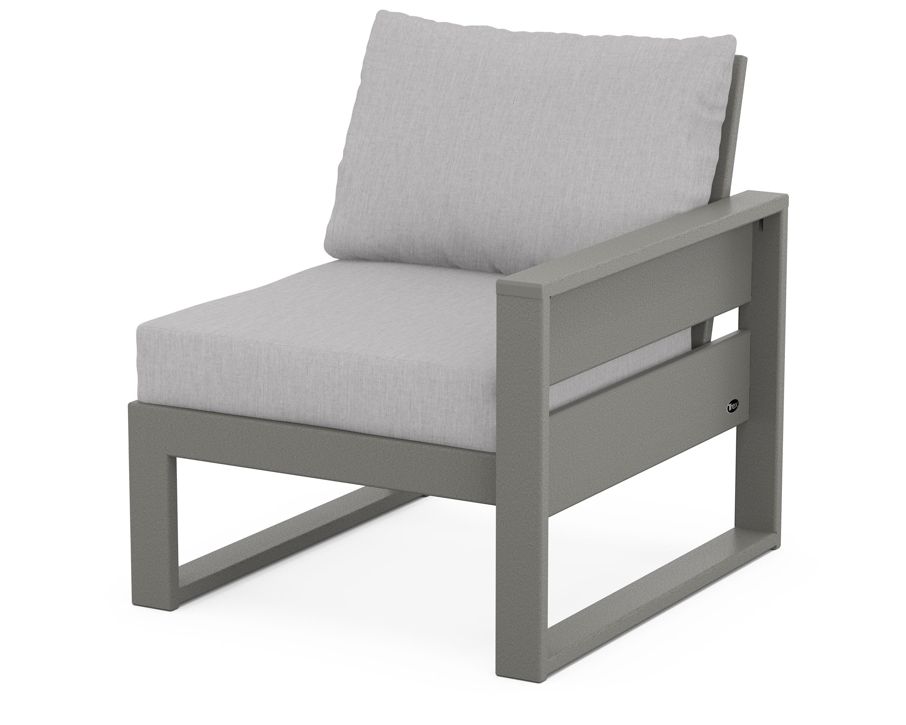 Eastport Modular Right Arm Chair in Stepping Stone / Granite