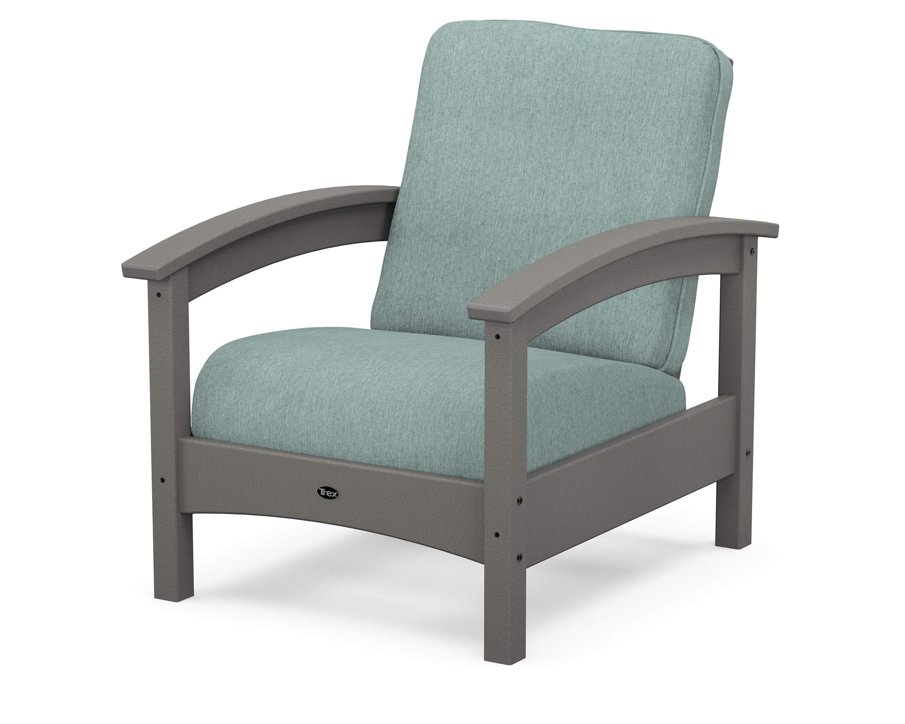 Rockport Club Chair in Stepping Stone / Glacier Spa