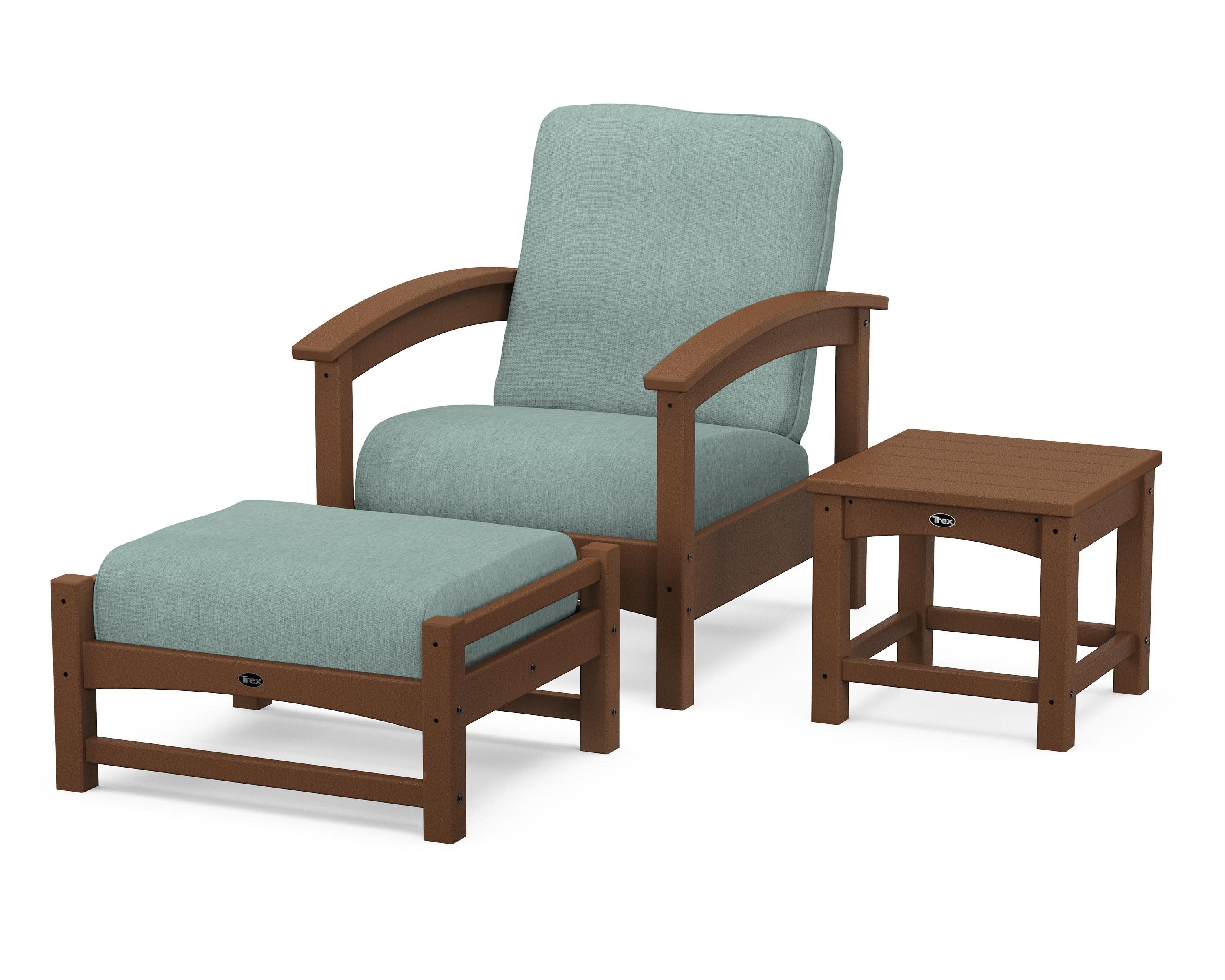Rockport 3-Piece Deep Seating Set in Tree House / Glacier Spa