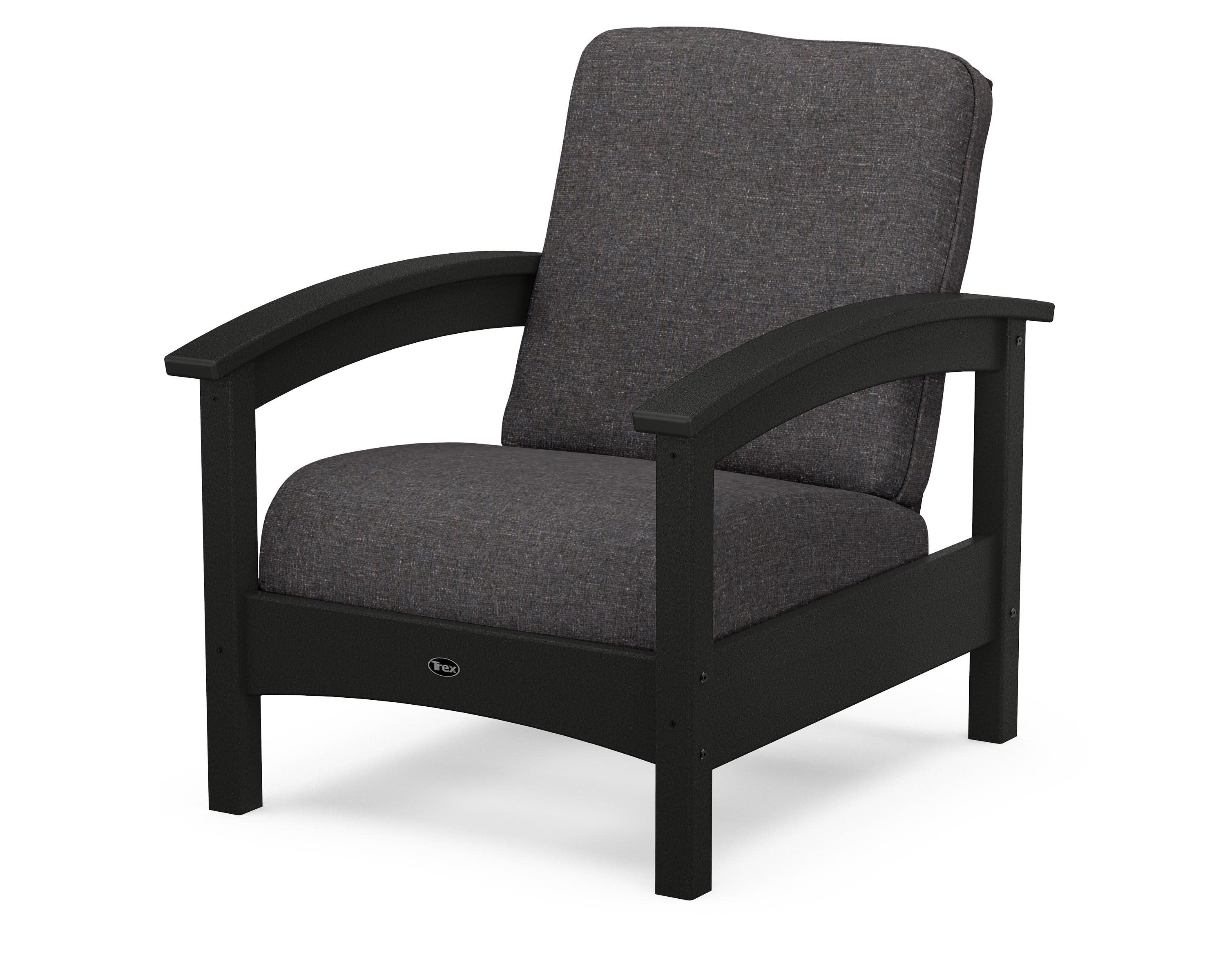 Rockport Club Chair in Charcoal Black / Ash Charcoal