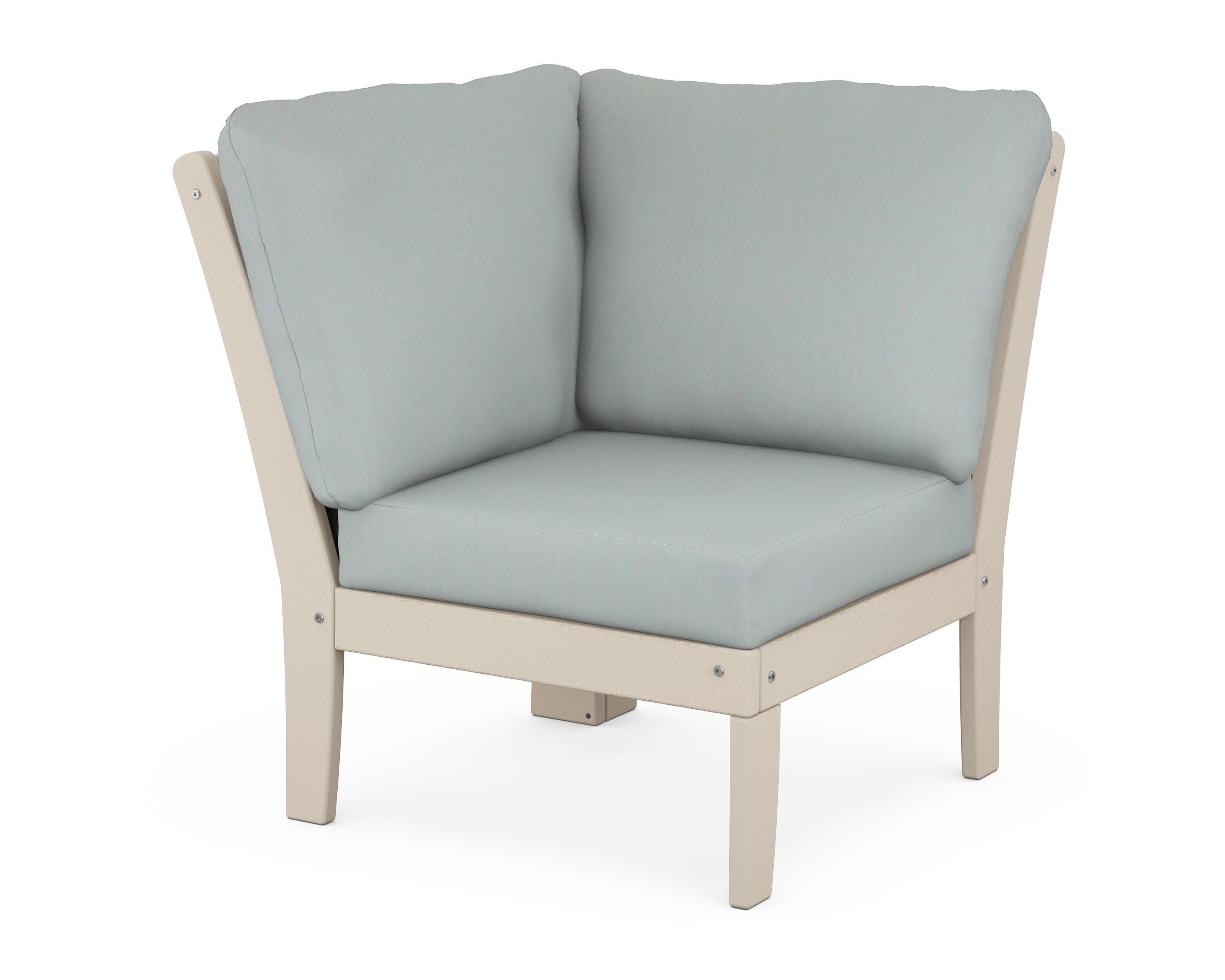 Yacht Club Modular Corner Chair in Sand Castle / Spa