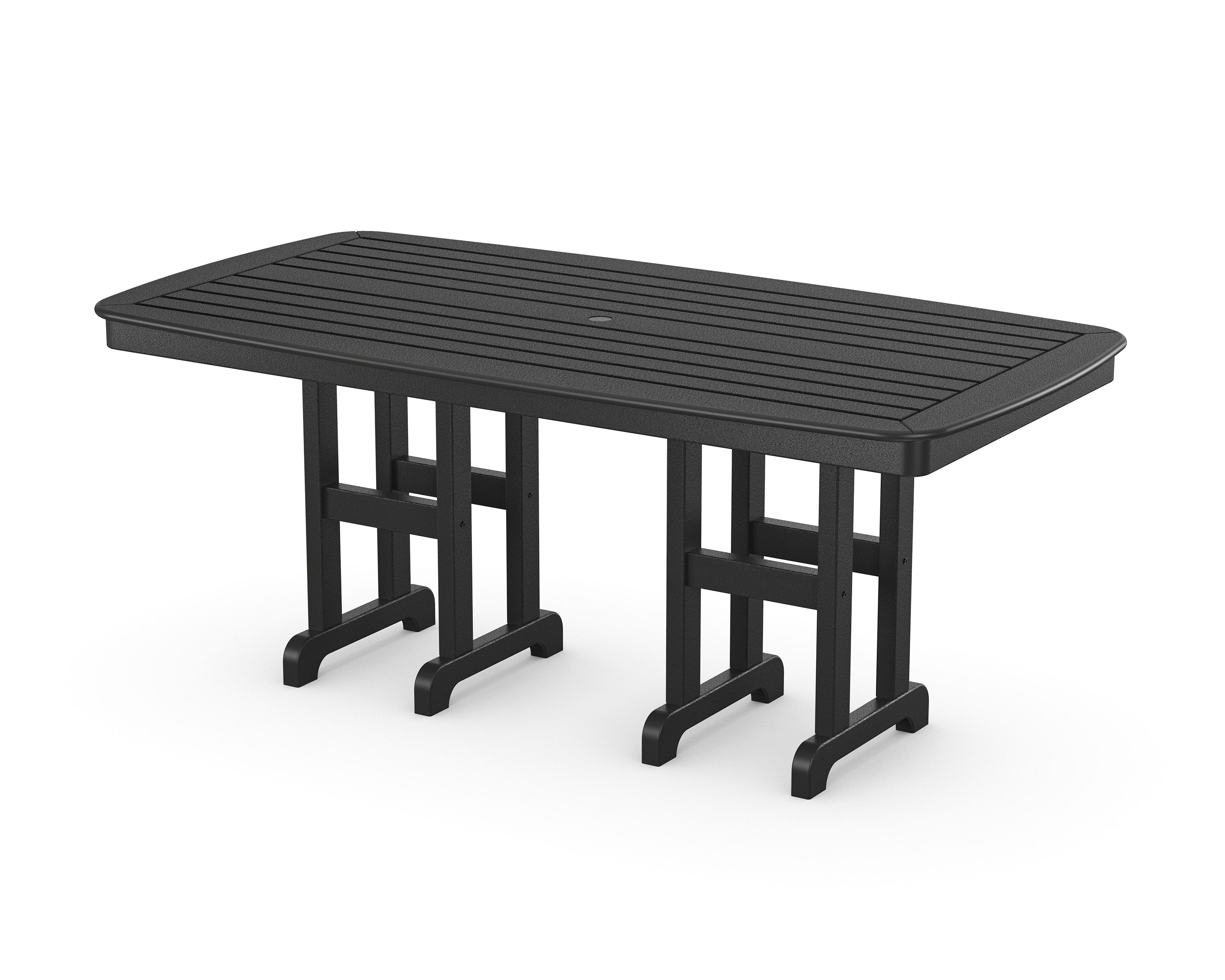 Yacht Club 37" x 72" Dining Table in Charcoal Black