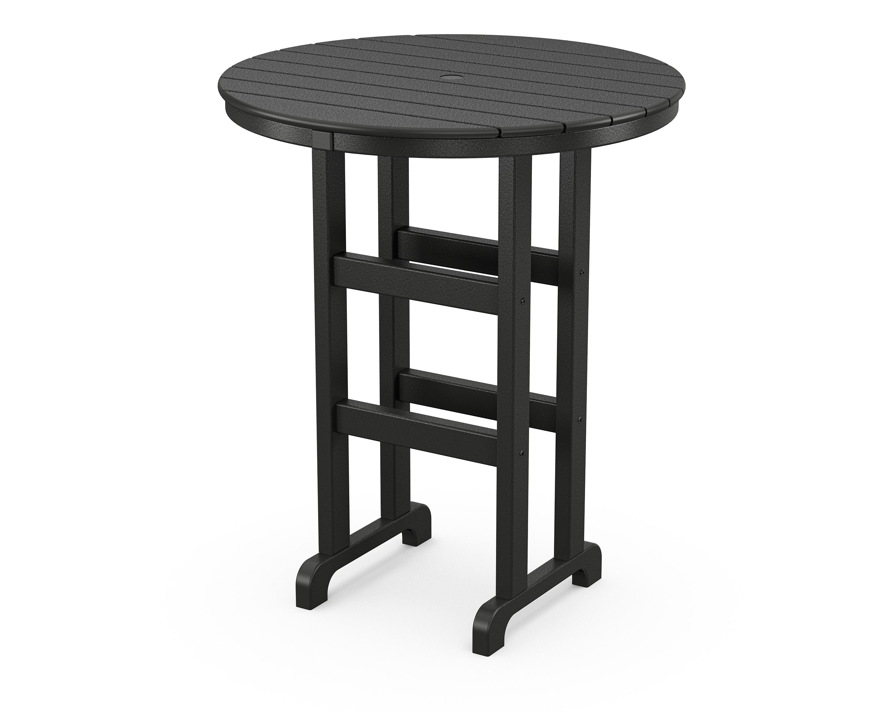 Monterey Bay Round 36" Bar Table in Charcoal Black