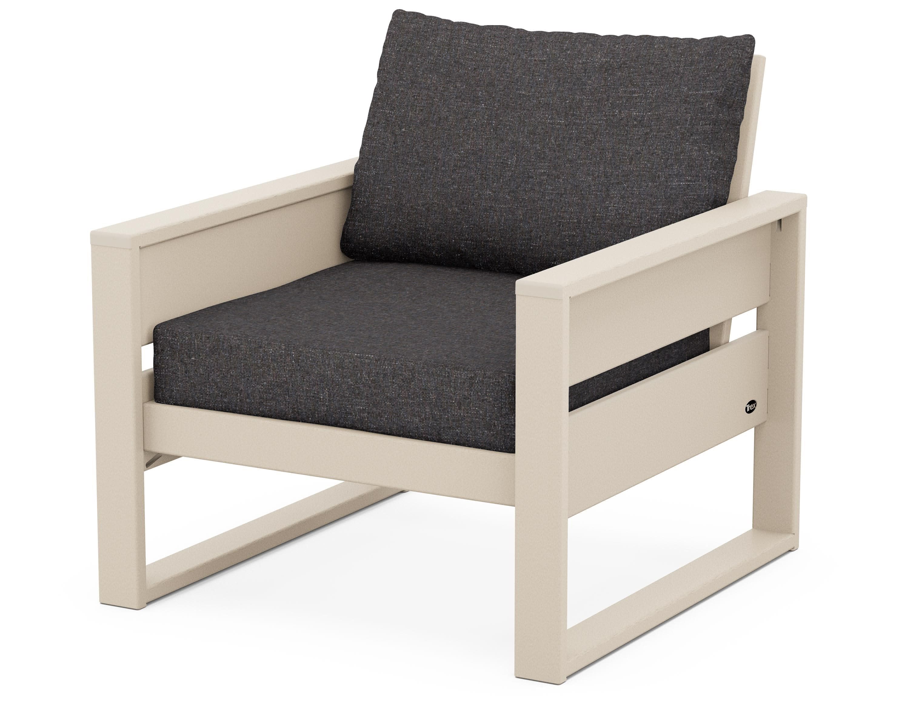 Eastport Club Chair in Sand Castle / Ash Charcoal