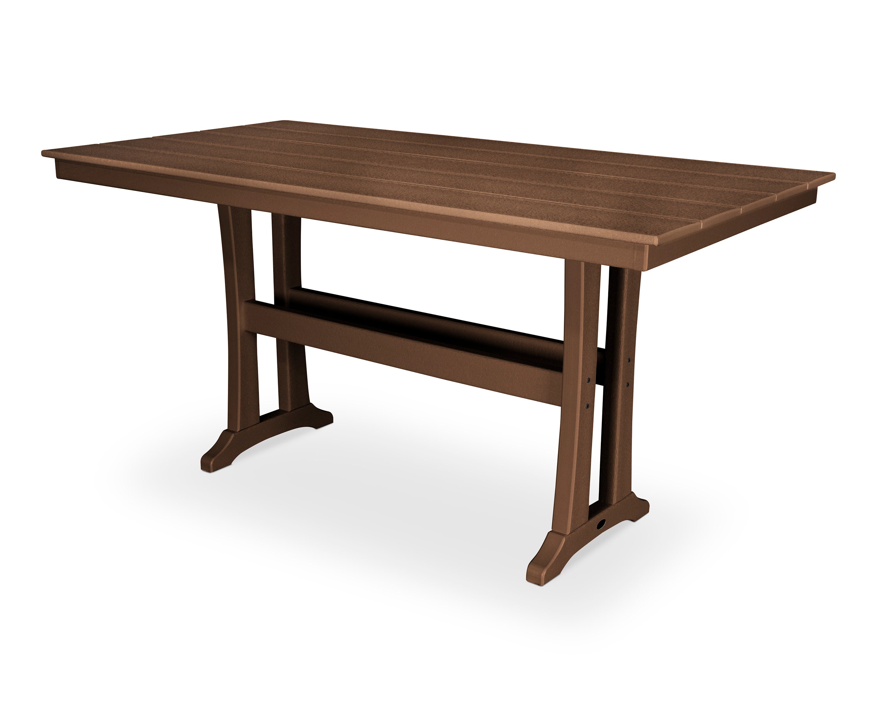 Farmhouse Trestle 37" x 72" Counter Table in Tree House