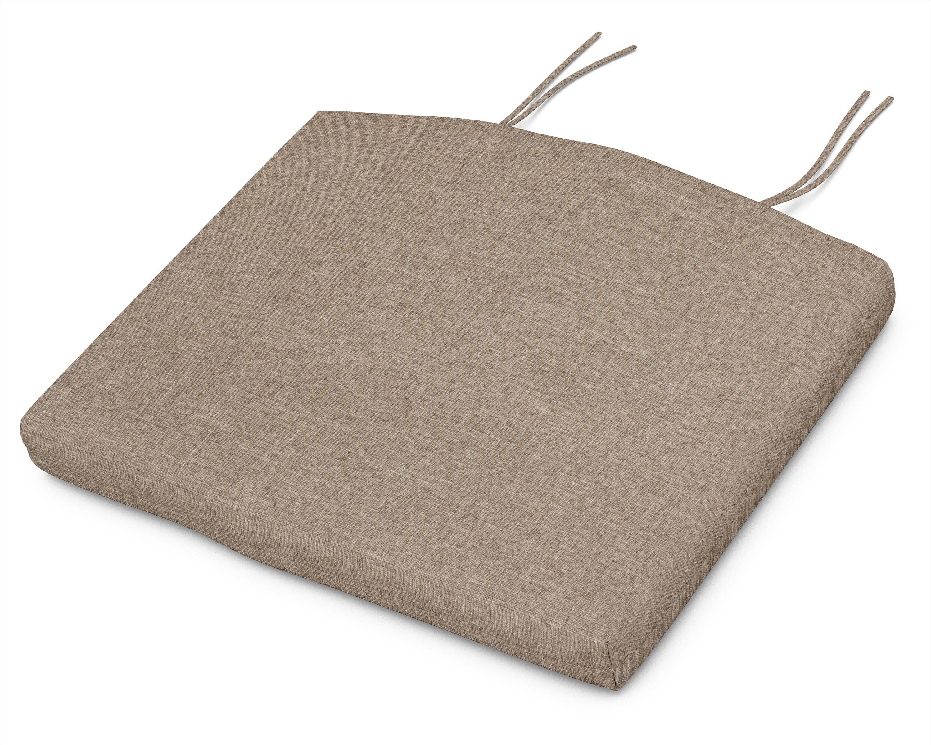 Seat Cushion - 18"D x 22"W x 2.5"H in Spiced Burlap