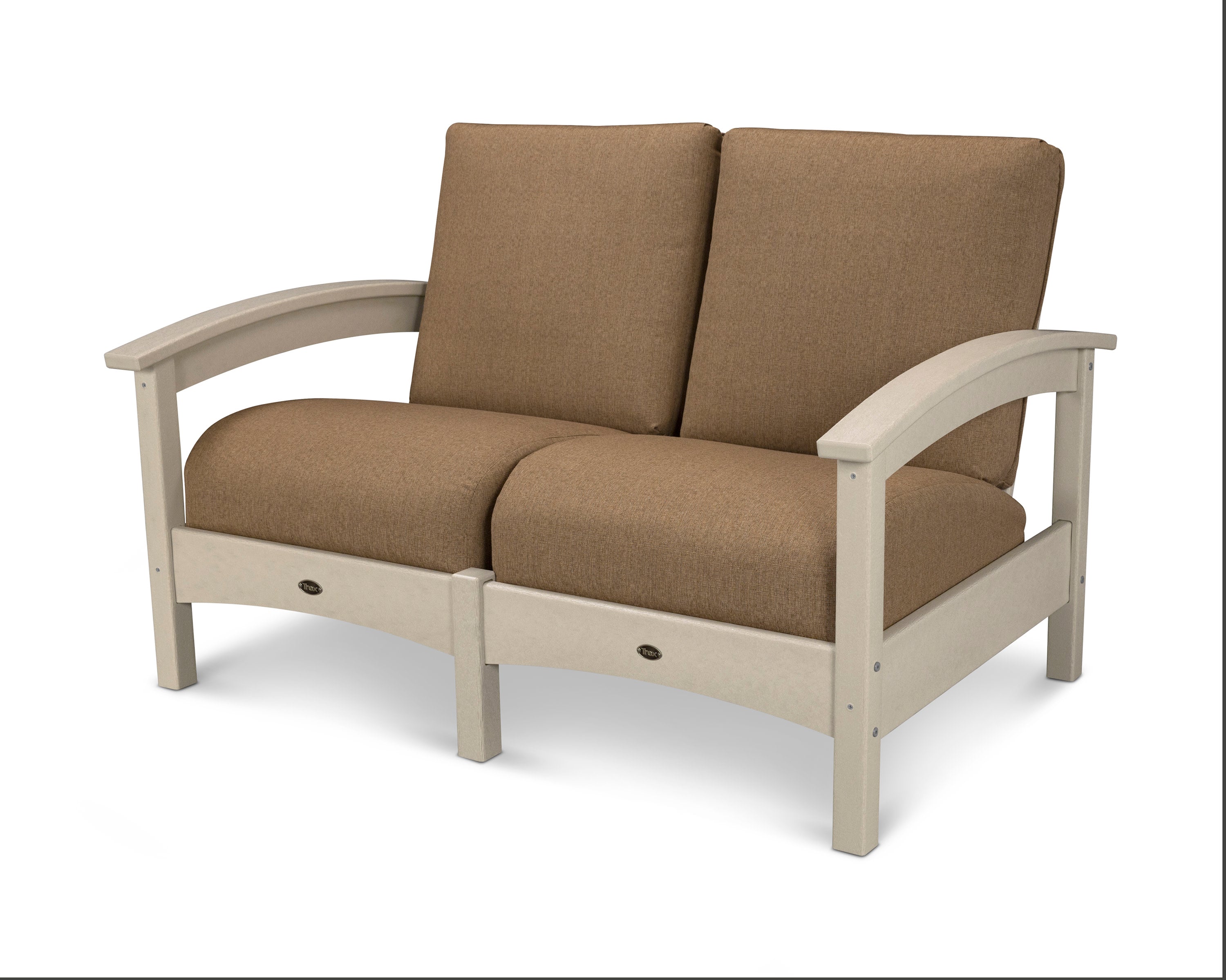 Rockport Club Loveseat in Sand Castle / Sesame