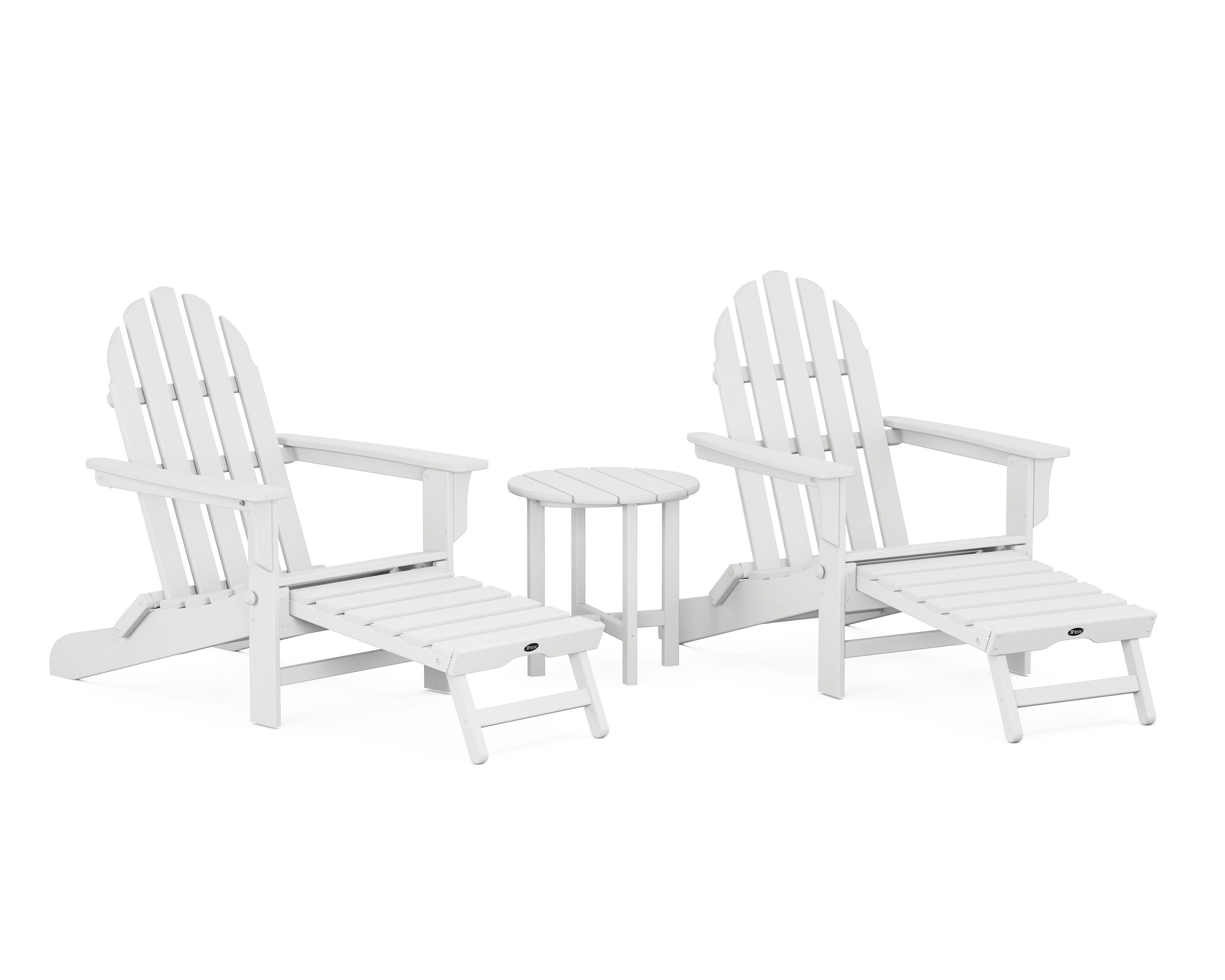 Cape Cod 3-Piece Ultimate Adirondack Set in Classic White