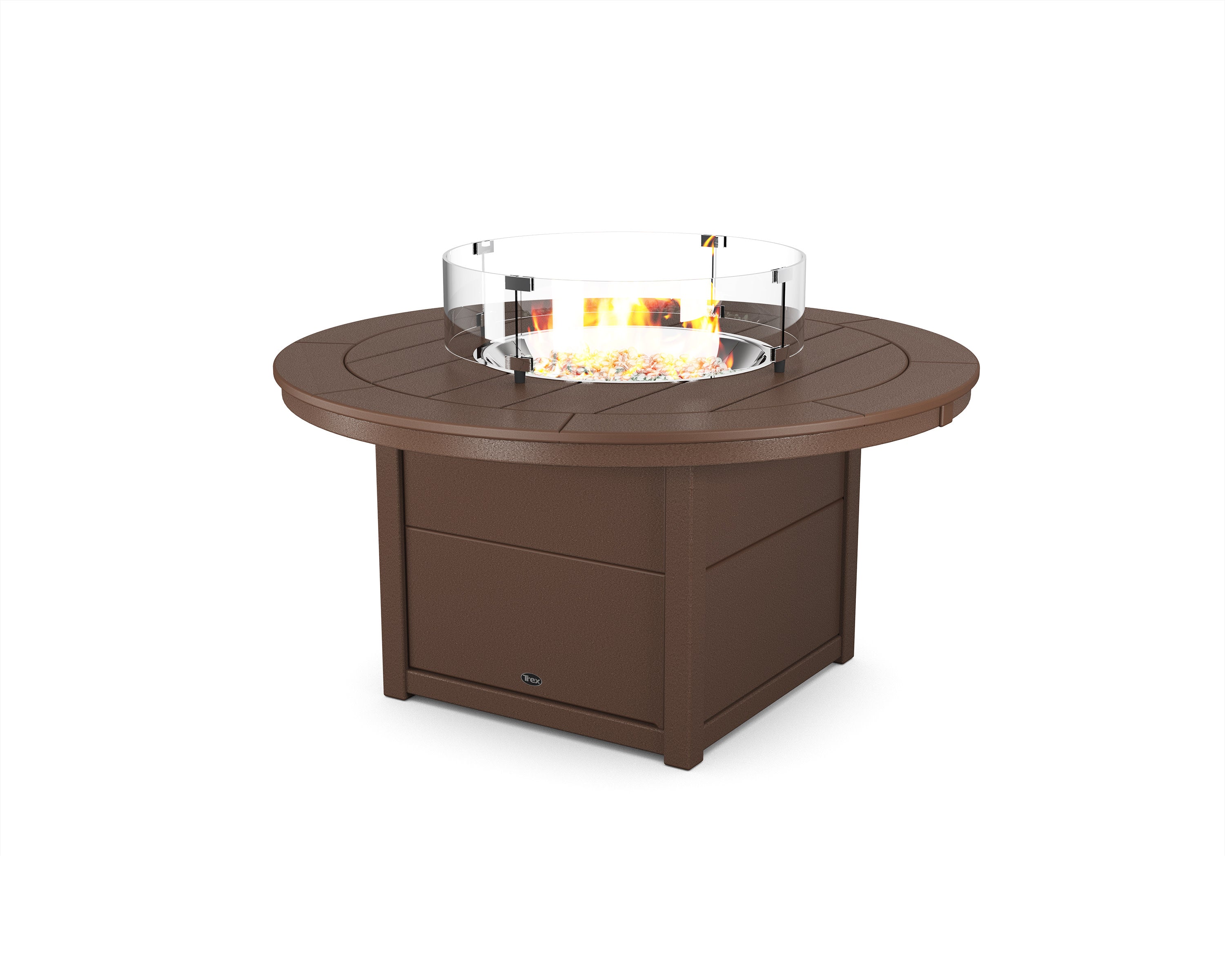 Trex Round 48 Fire Pit Table in Vintage Lantern