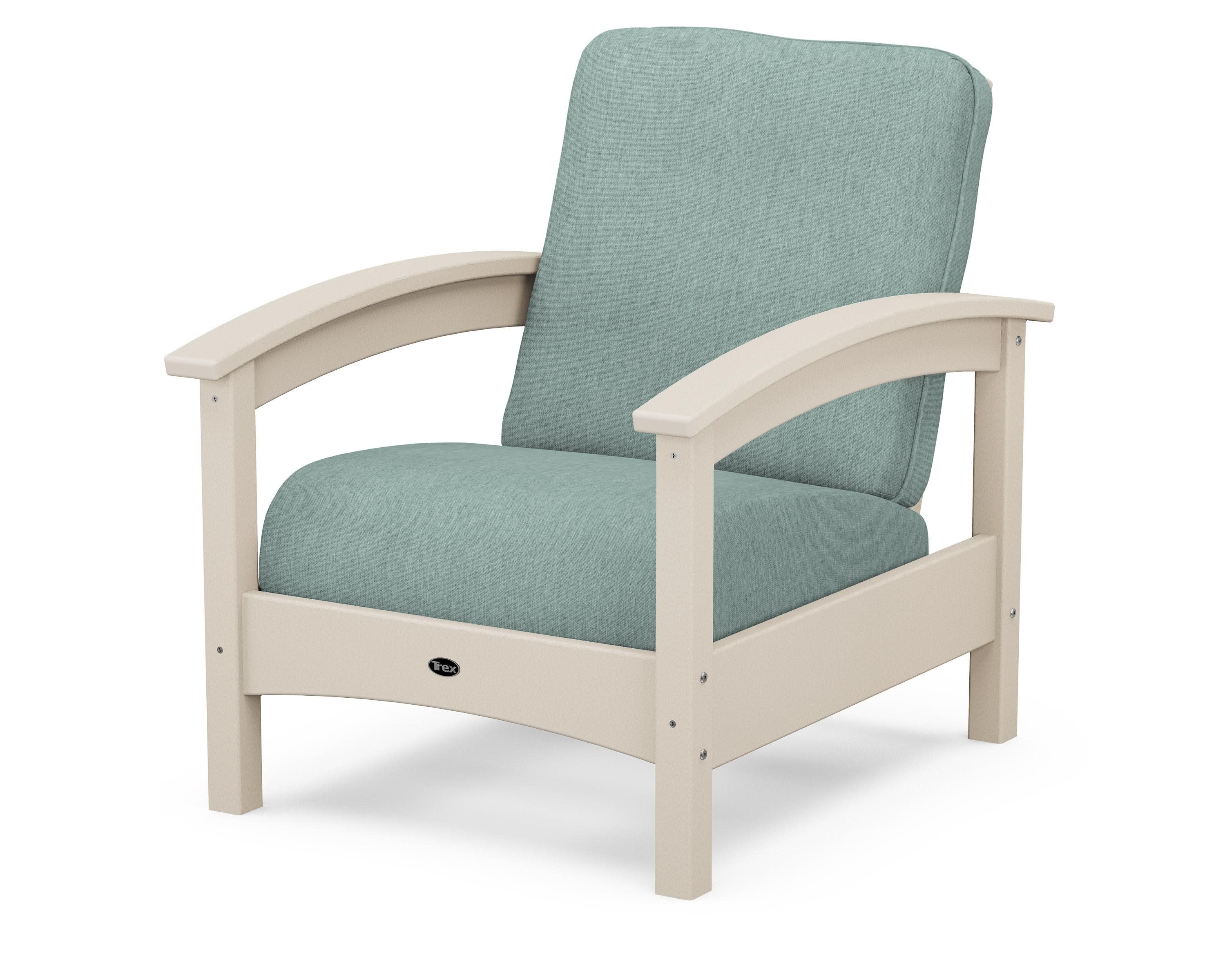 Rockport Club Chair in Sand Castle / Glacier Spa