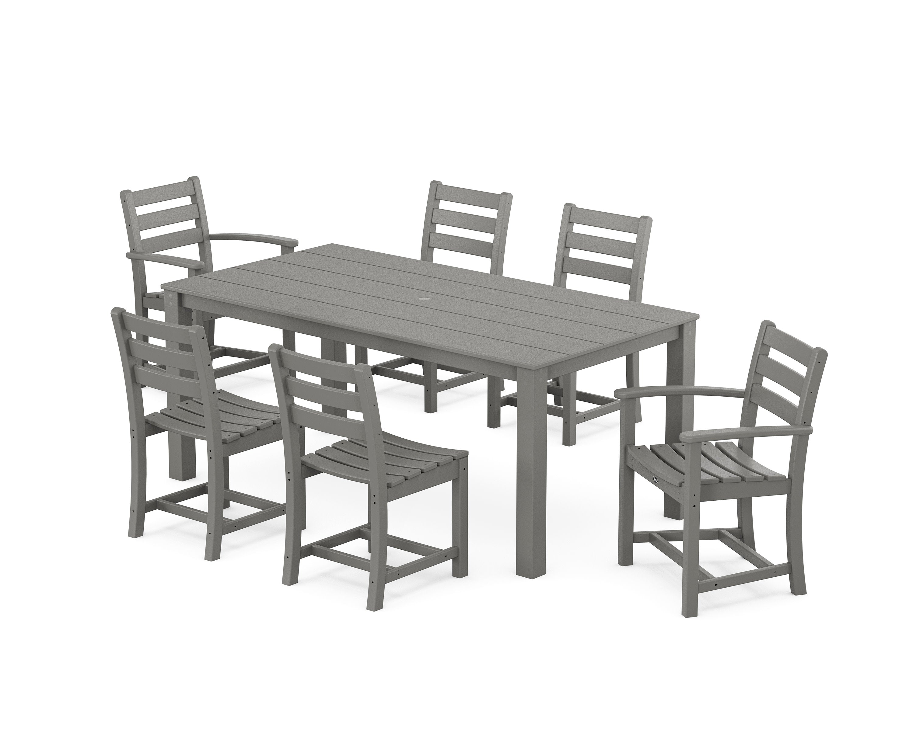 Monterey Bay 7-Piece Parsons Dining Set in Stepping Stone