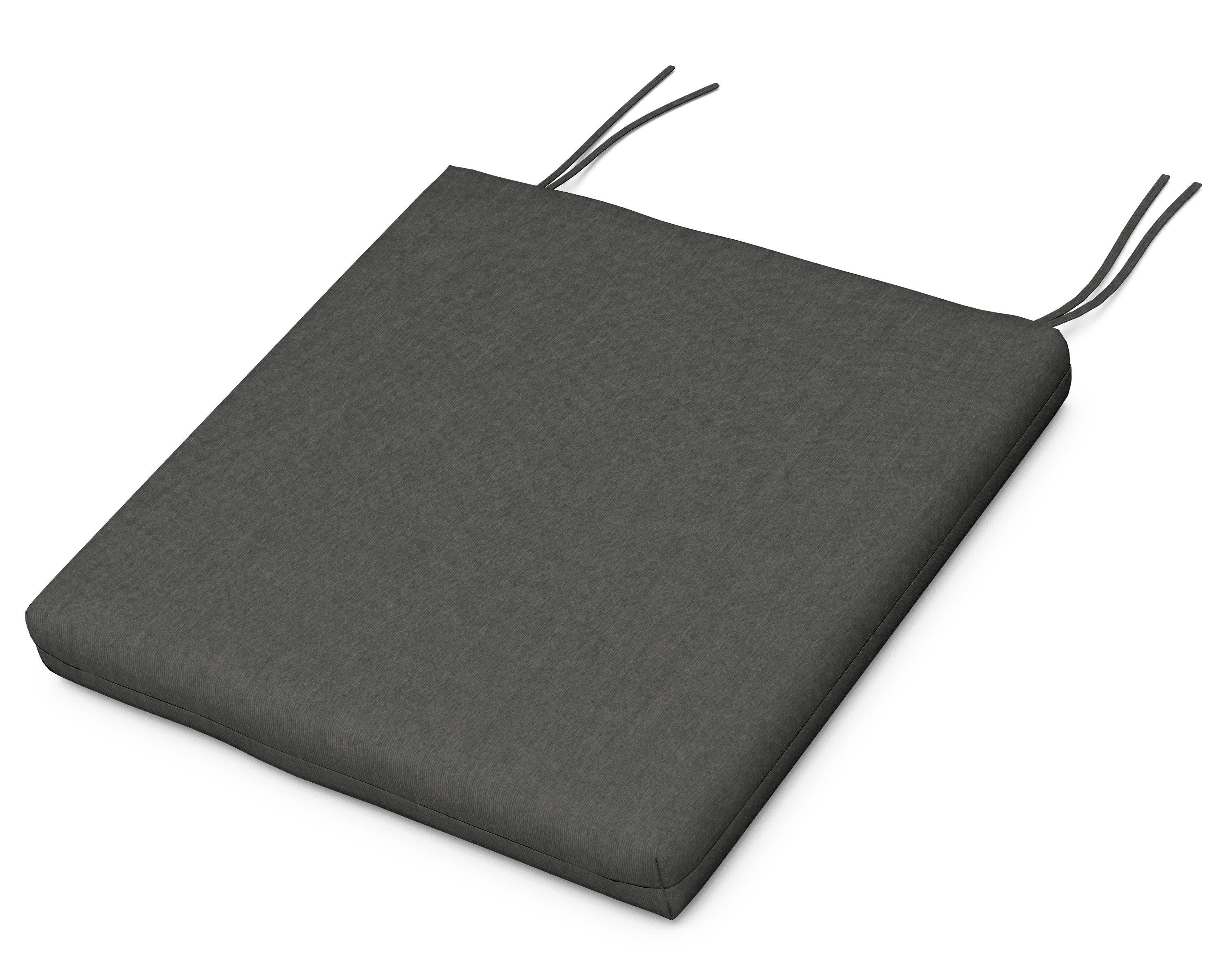 Seat Cushion - 16.25"D x 17.5"W x 2.5"H in Spectrum Carbon