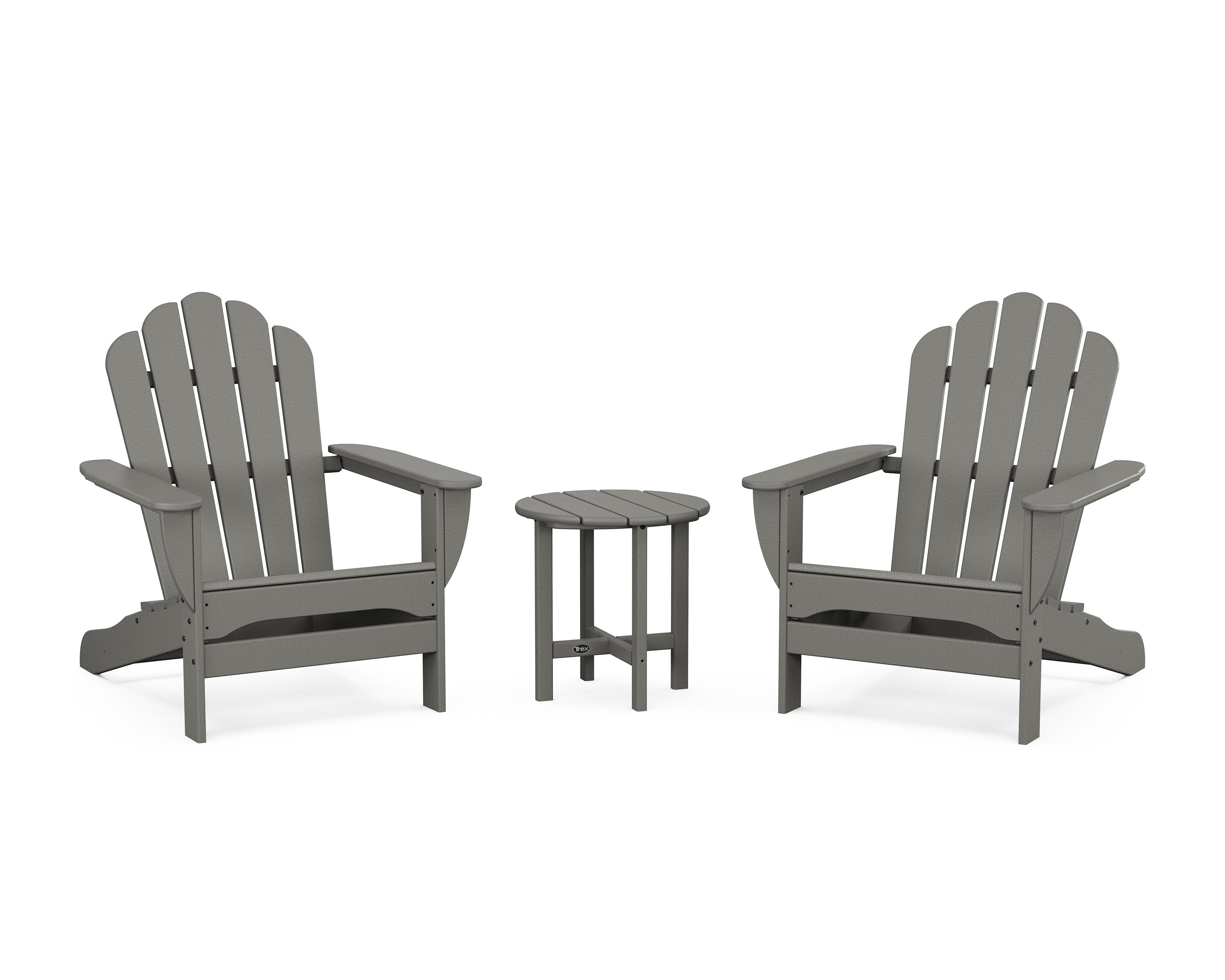 3-Piece Monterey Bay Oversized Adirondack Set in Stepping Stone