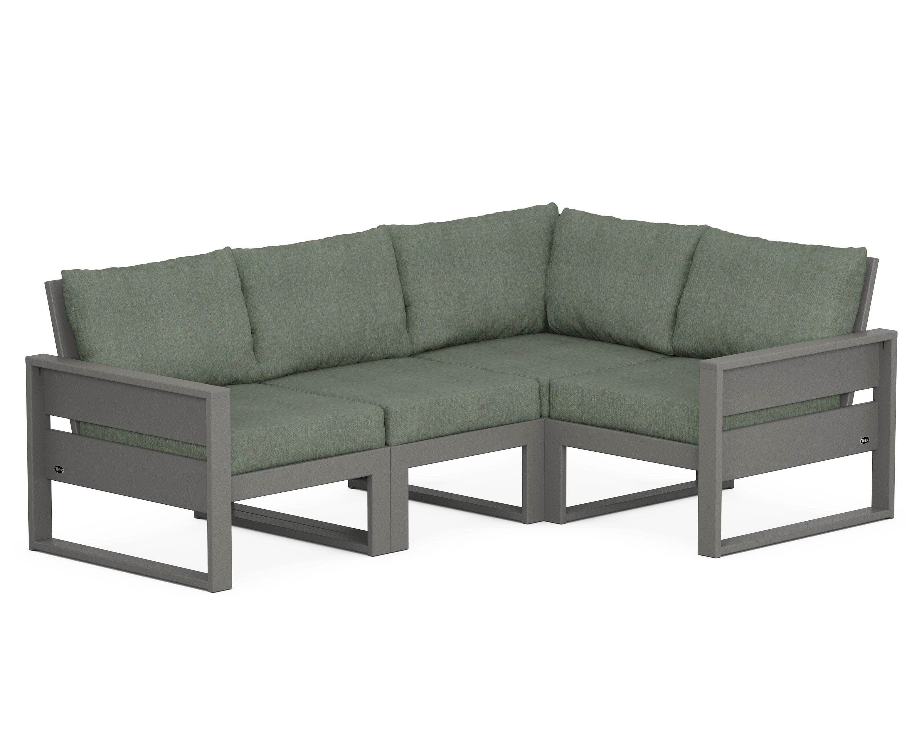 Eastport 4- Piece Sectional in Stepping Stone / Cast Sage