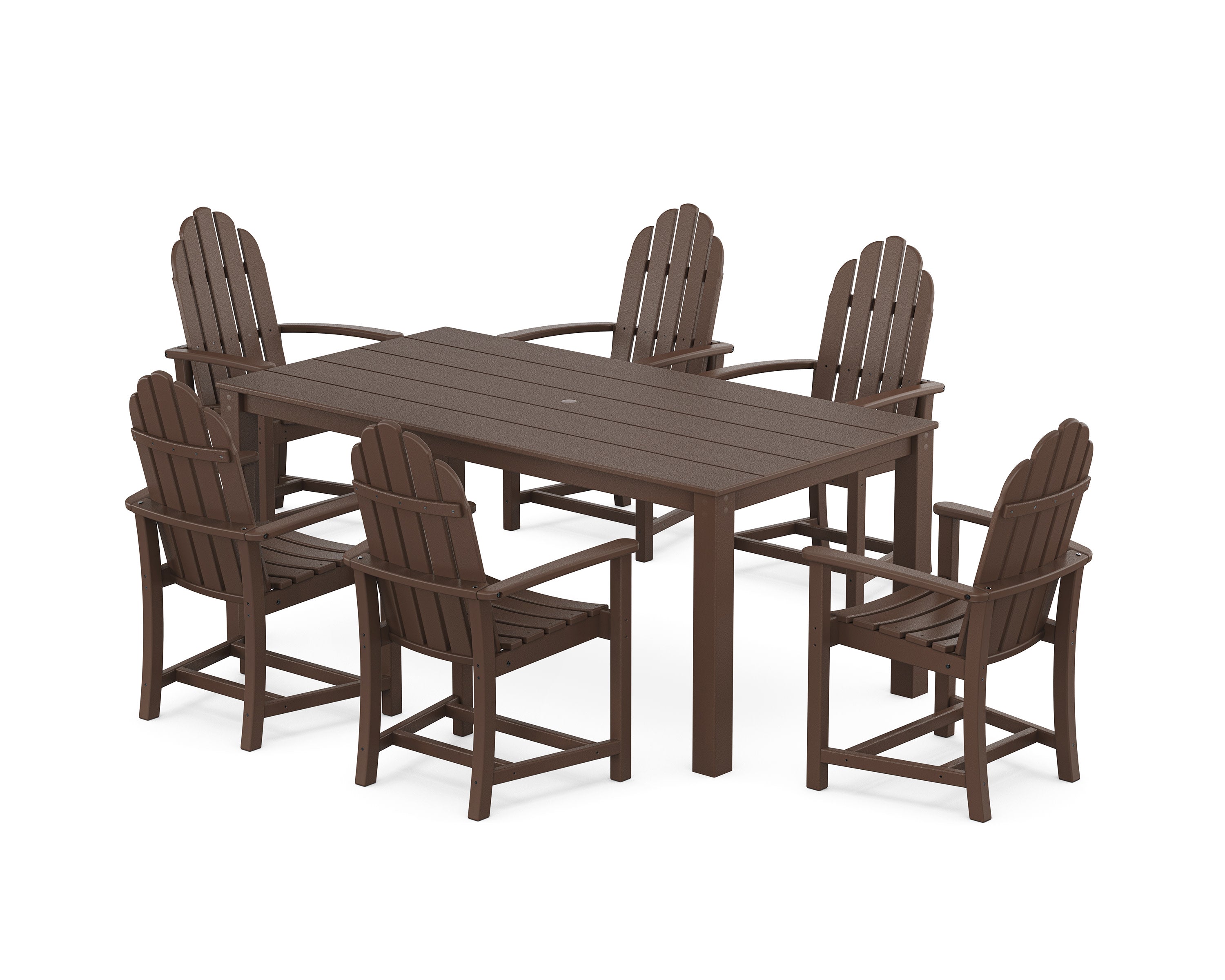 Cape Cod Adirondack 7-Piece Parsons Dining Set in Vintage Lantern