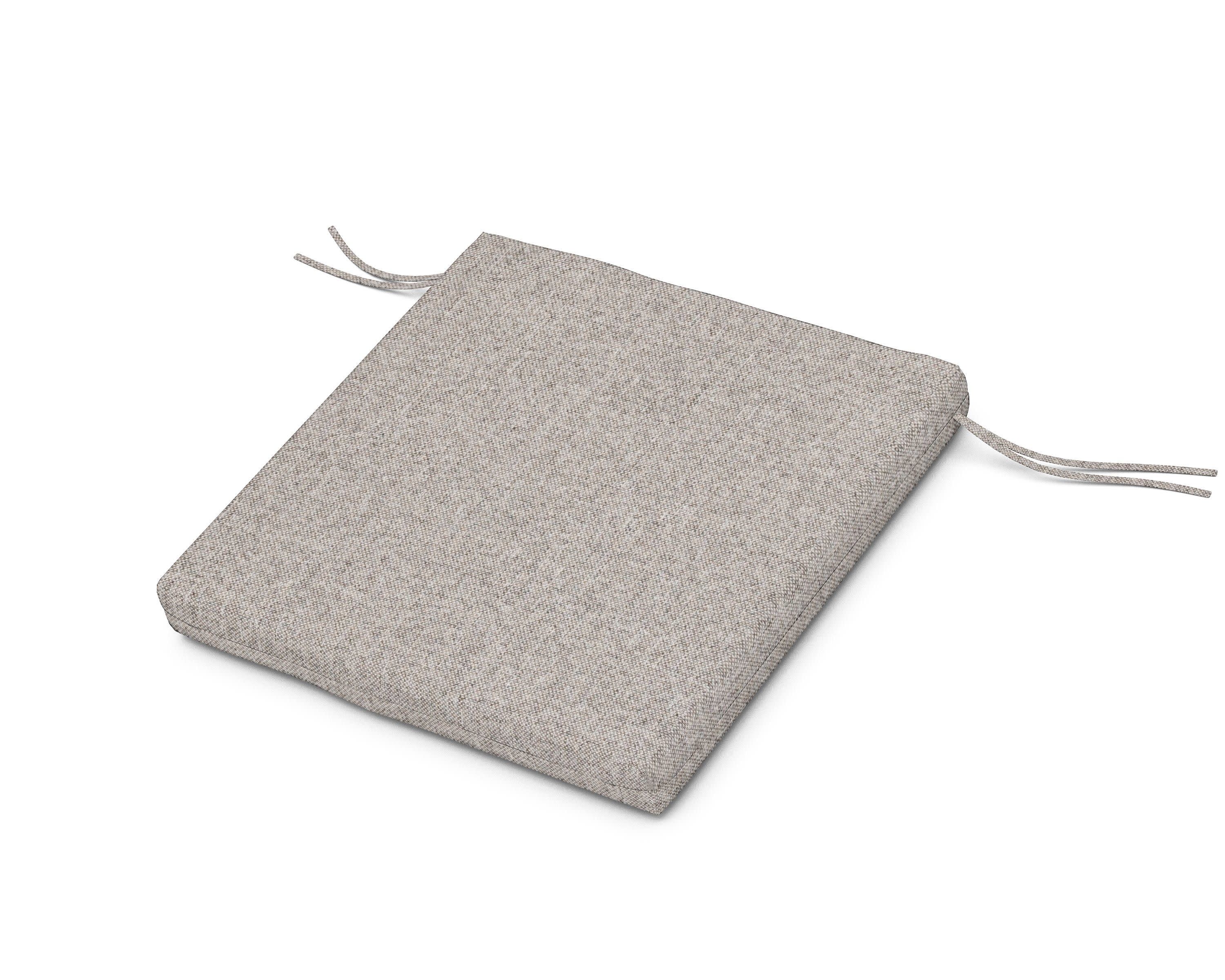 Seat Cushion - 20"D x 20"W x 2.5"H in Weathered Tweed