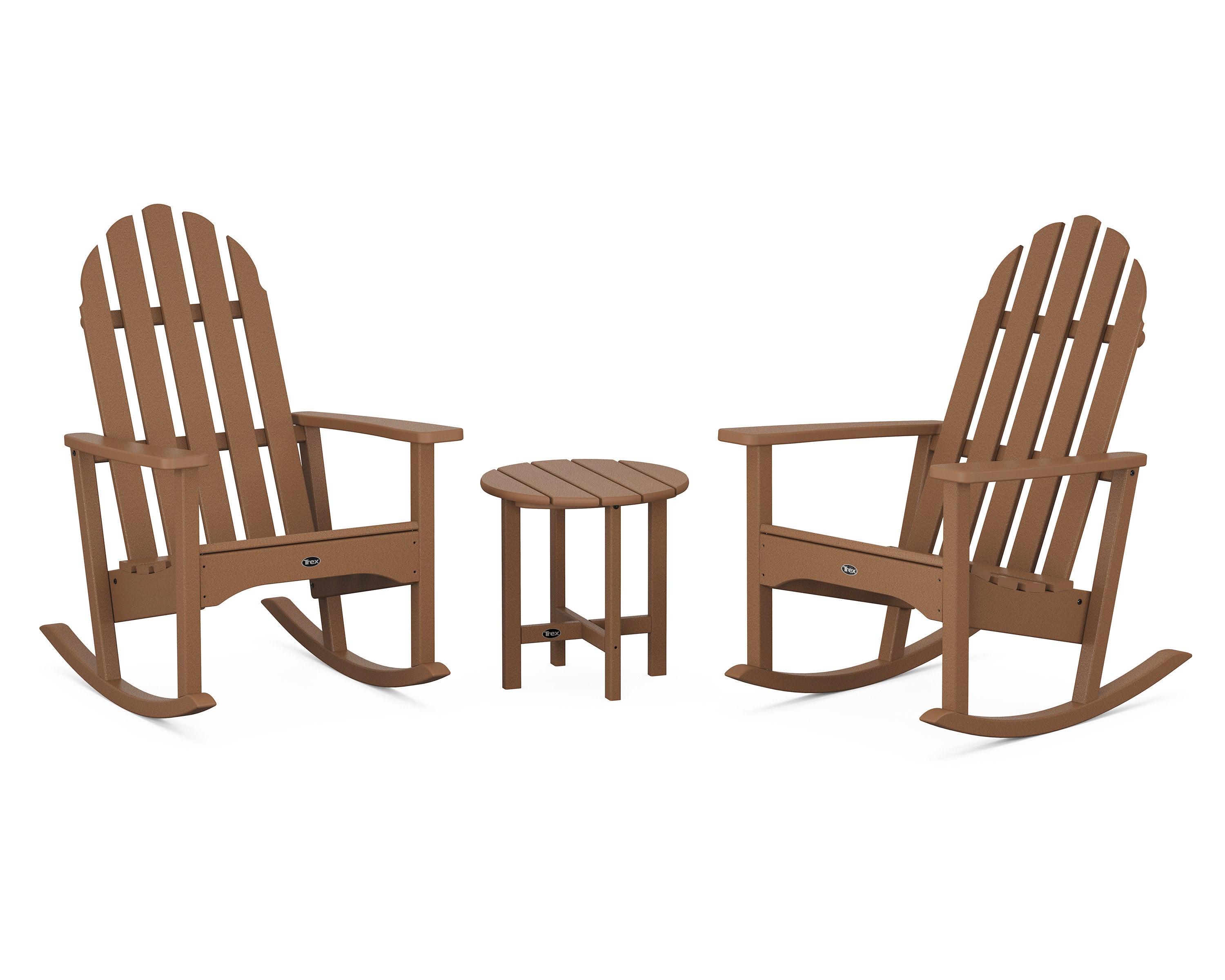 Cape Cod 3-Piece Adirondack Rocker Set in Tree House