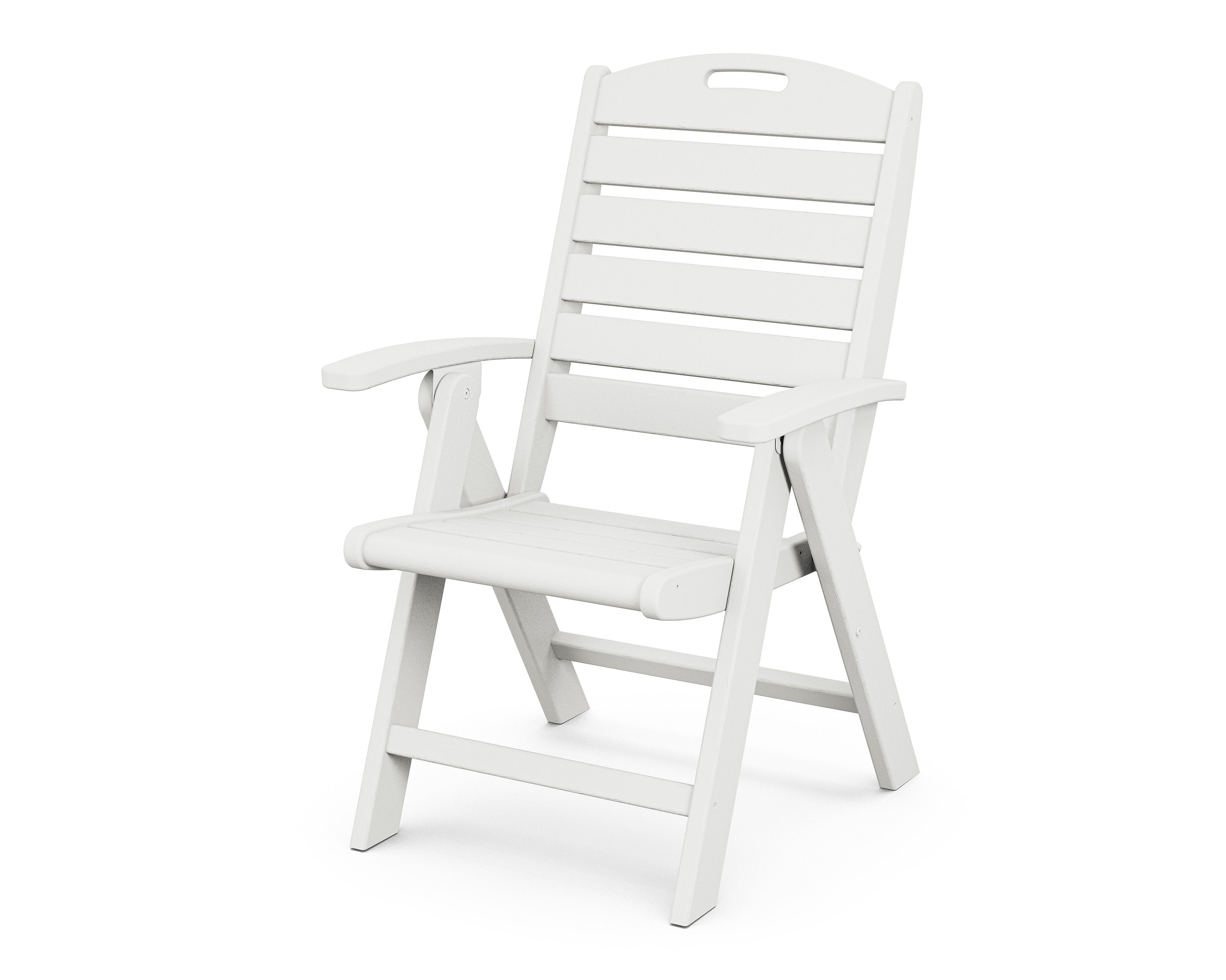 Yacht Club Highback Chair in Classic White