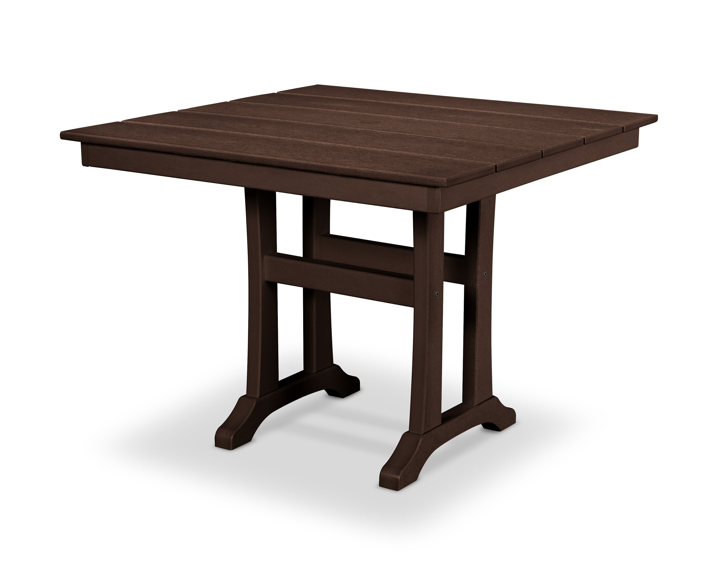 Farmhouse Trestle 37" Dining Table in Vintage Lantern