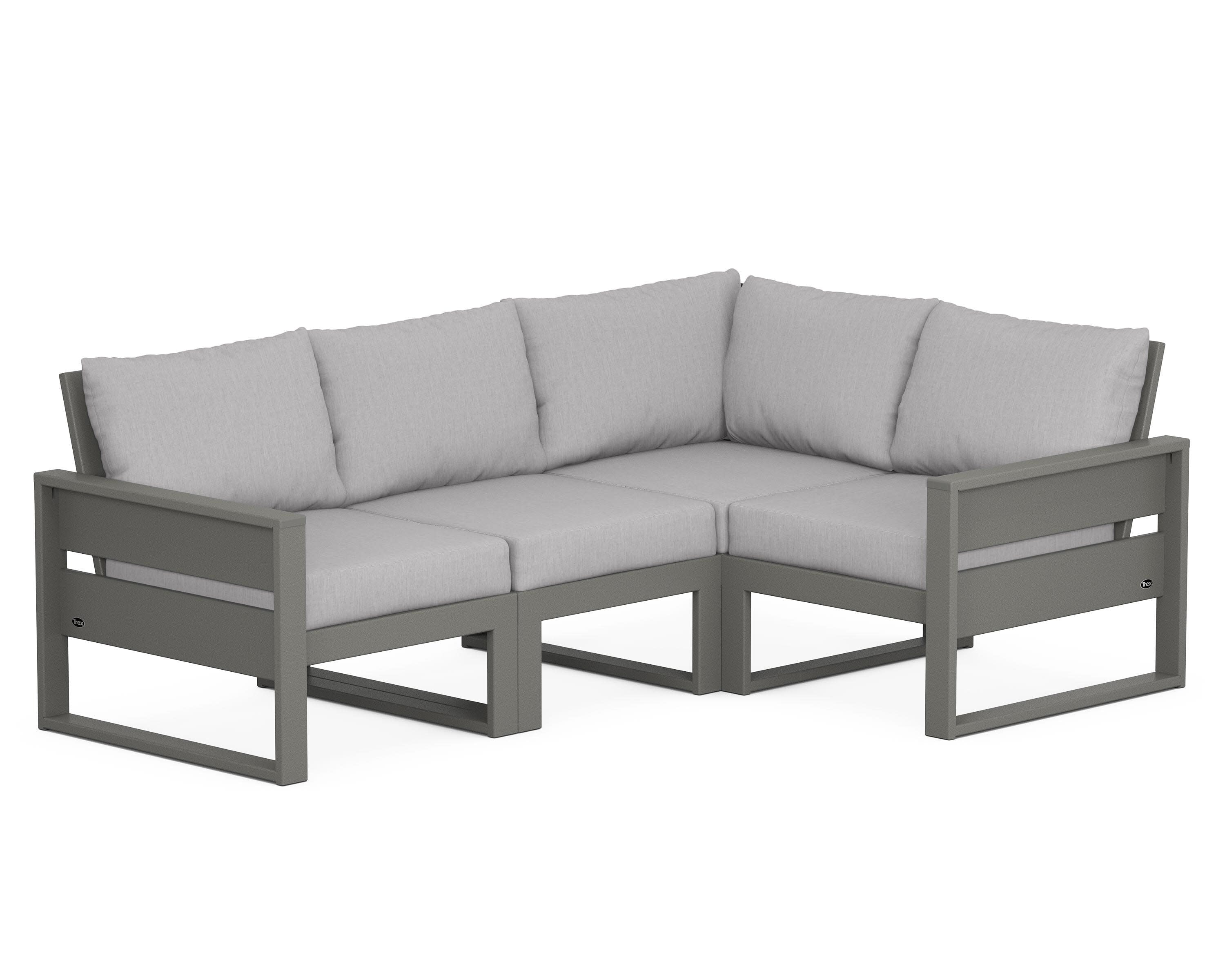 Eastport 4- Piece Sectional in Stepping Stone / Granite