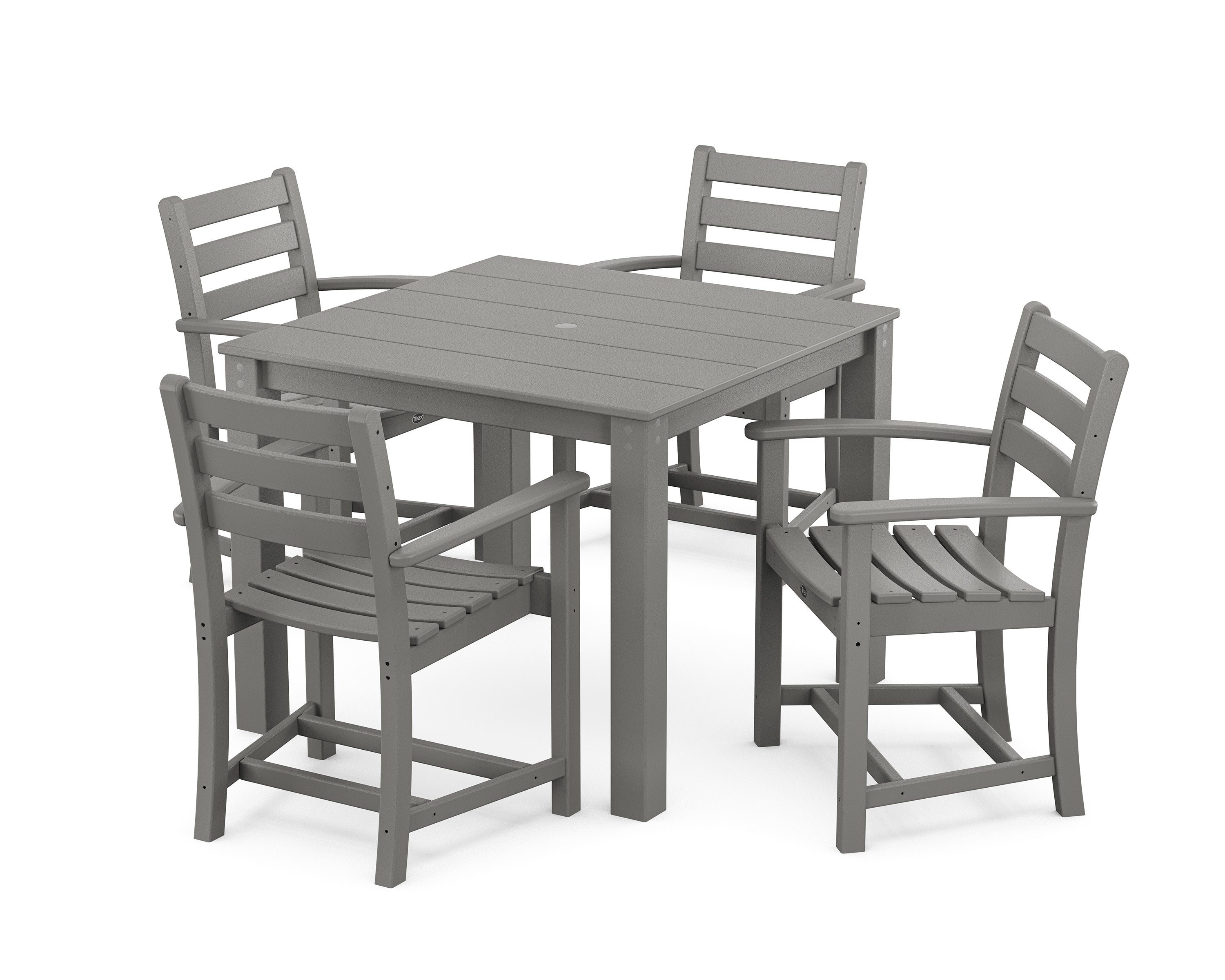 Monterey Bay 5-Piece Parsons Dining Set in Stepping Stone