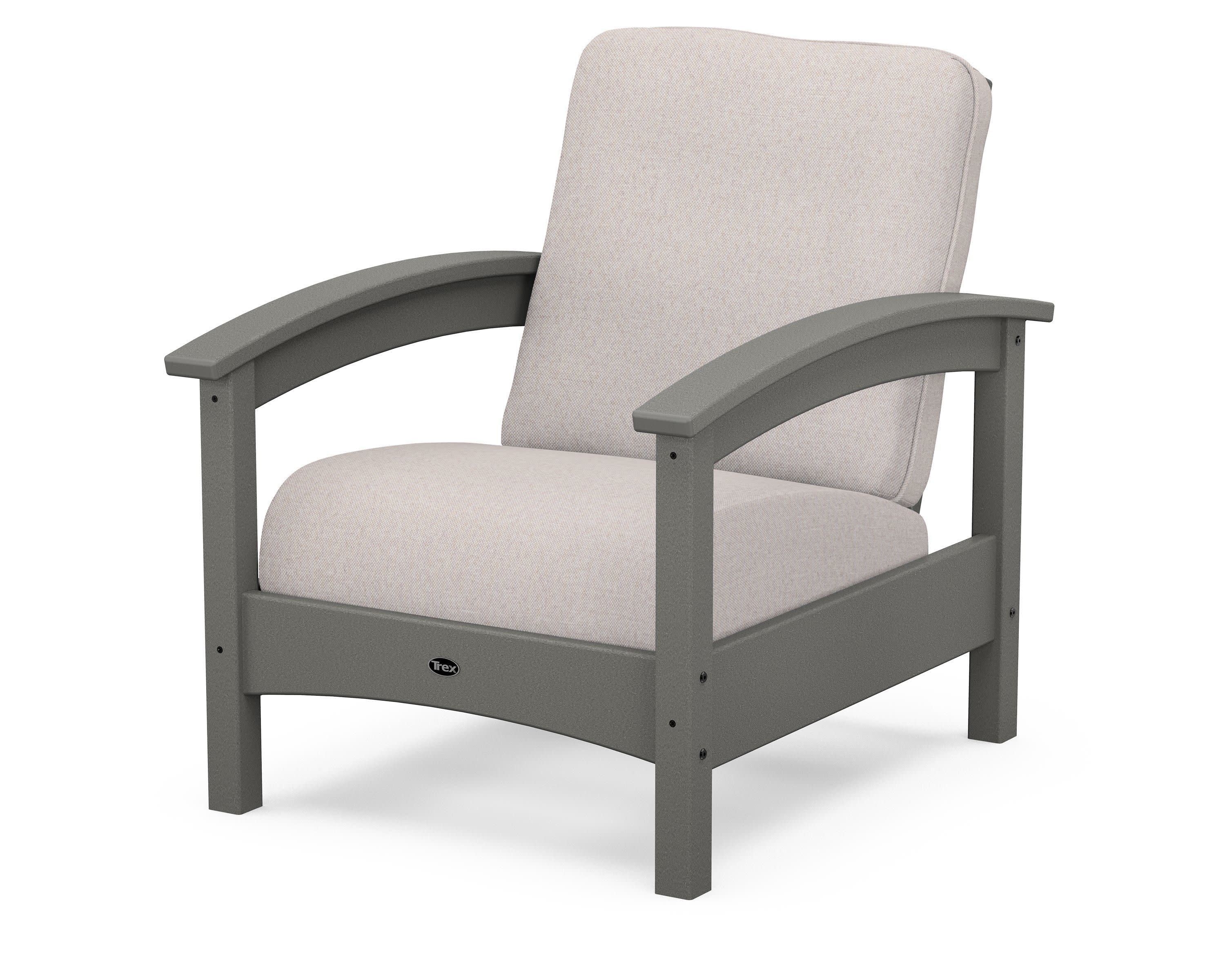 Rockport Club Chair in Stepping Stone / Dune Burlap