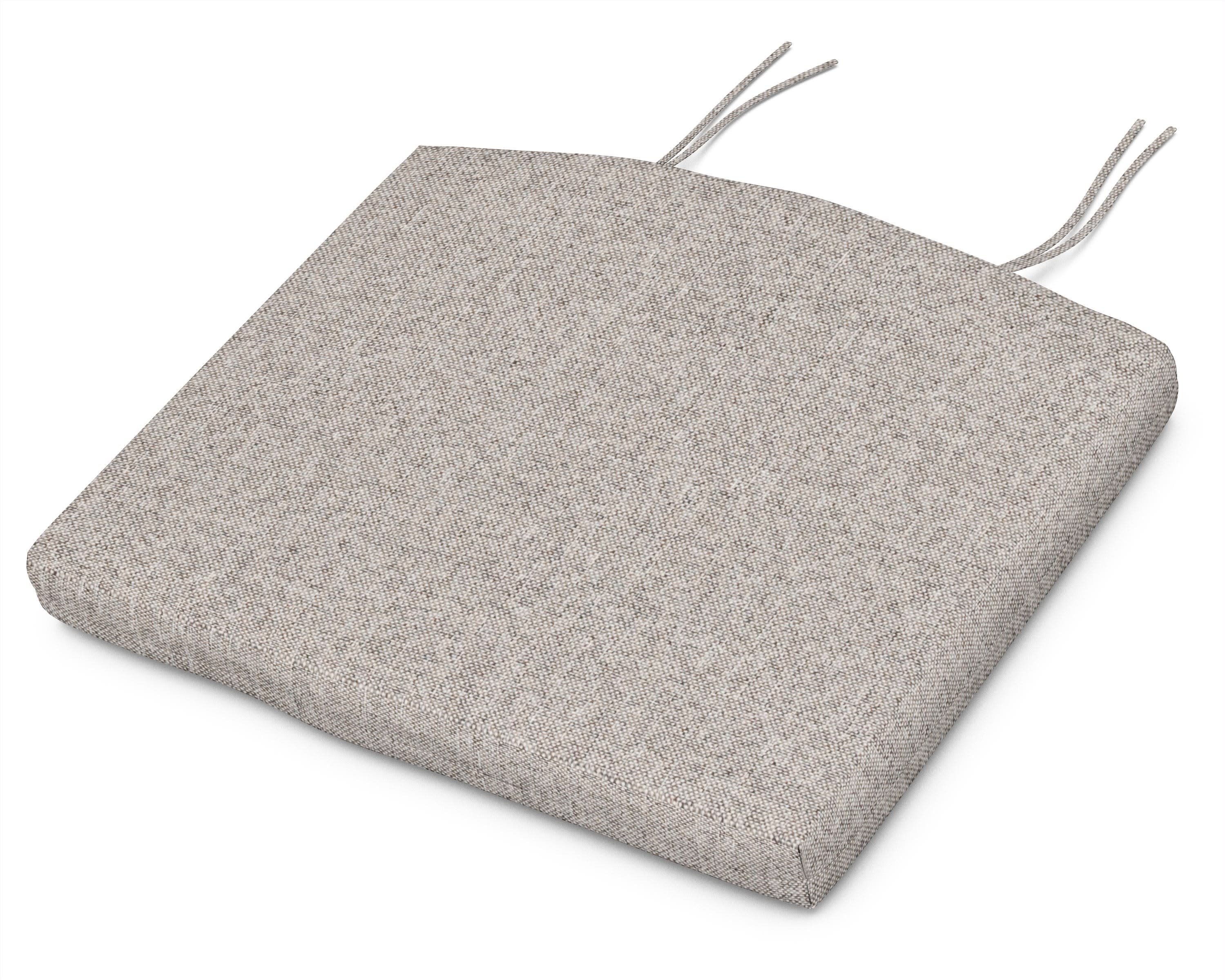 Seat Cushion - 18"D x 22"W x 2.5"H in Weathered Tweed