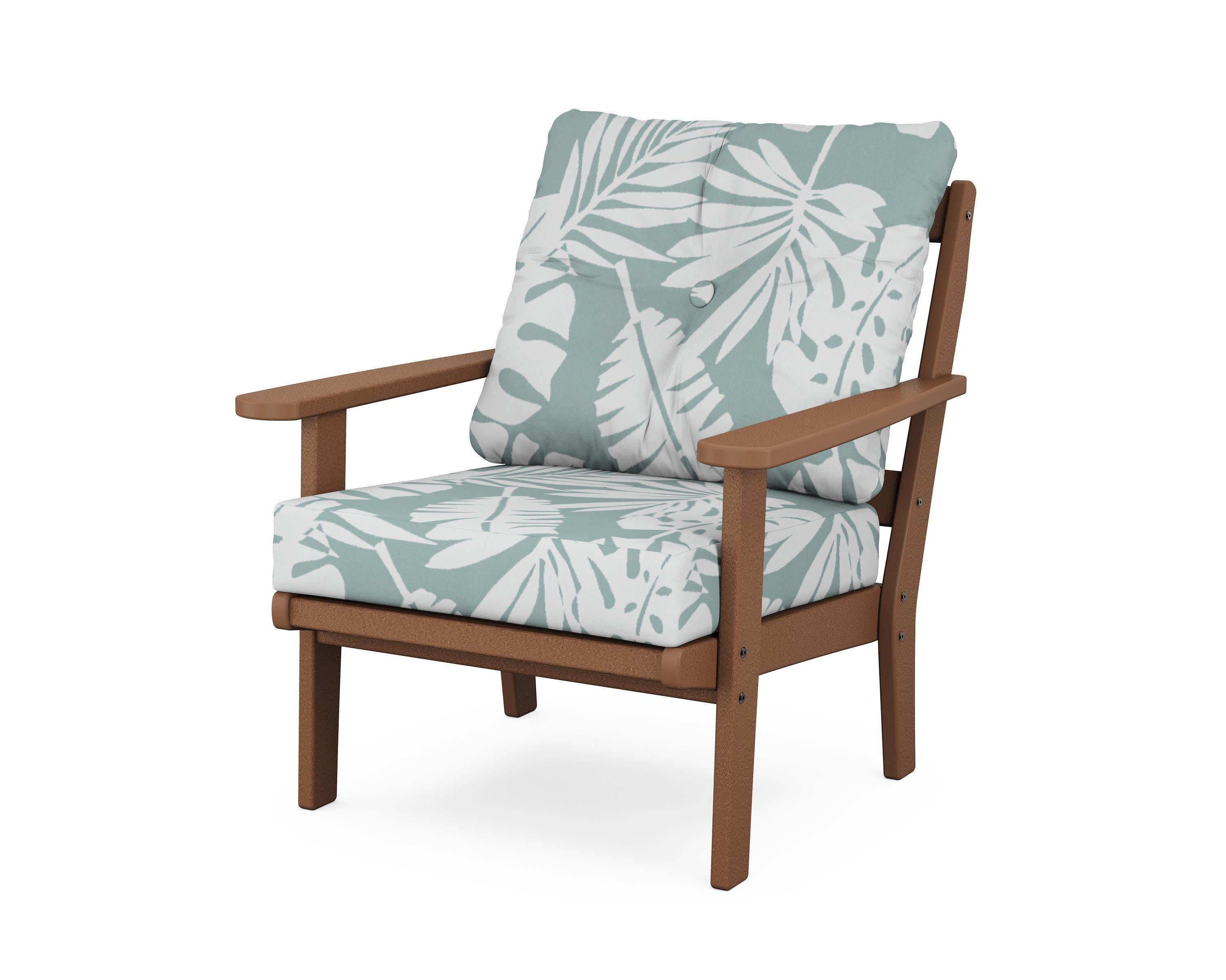 Cape Cod Deep Seating Chair in Tree House / Leaf Glacier Spa