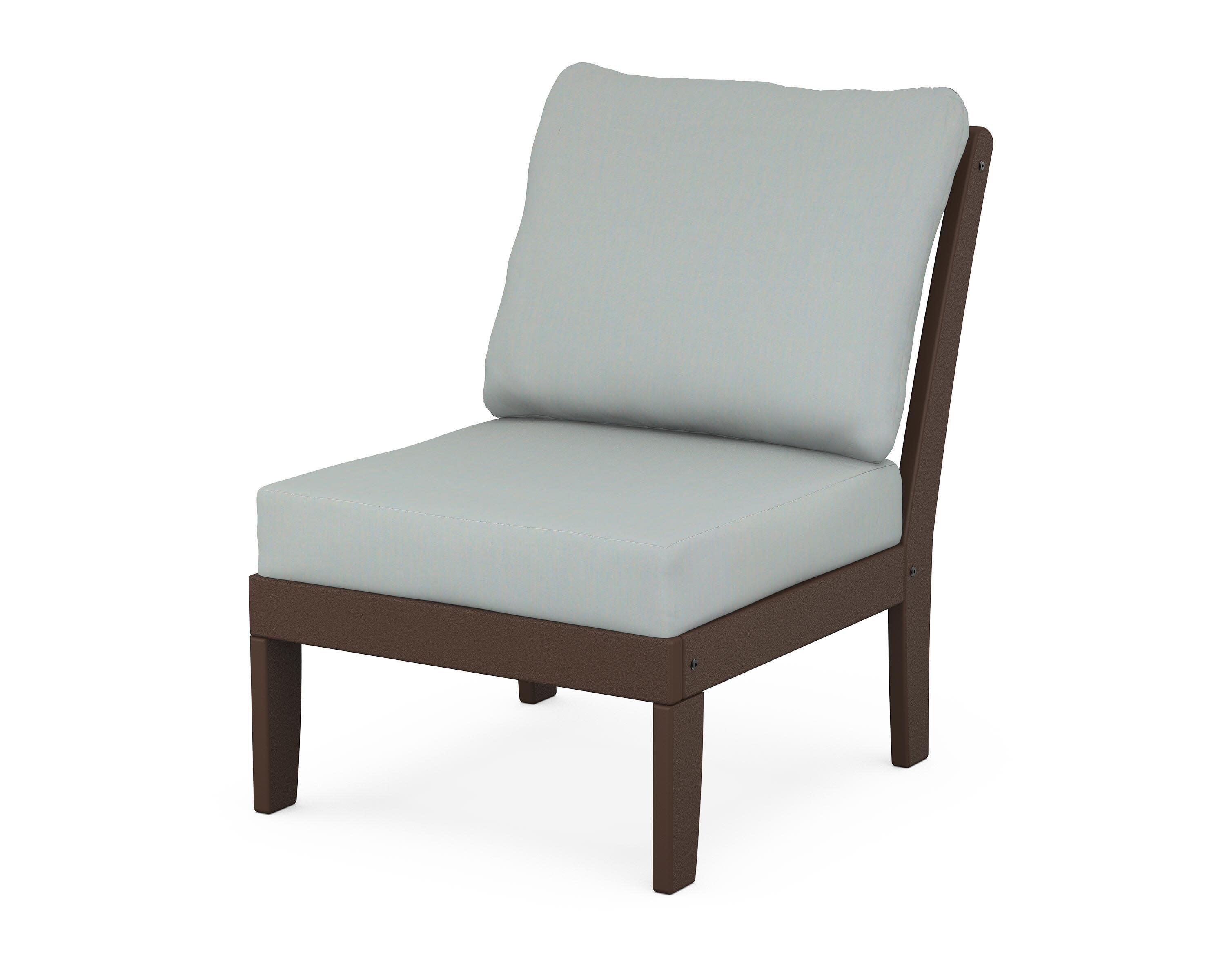 Yacht Club Modular Armless Chair in Vintage Lantern / Spa