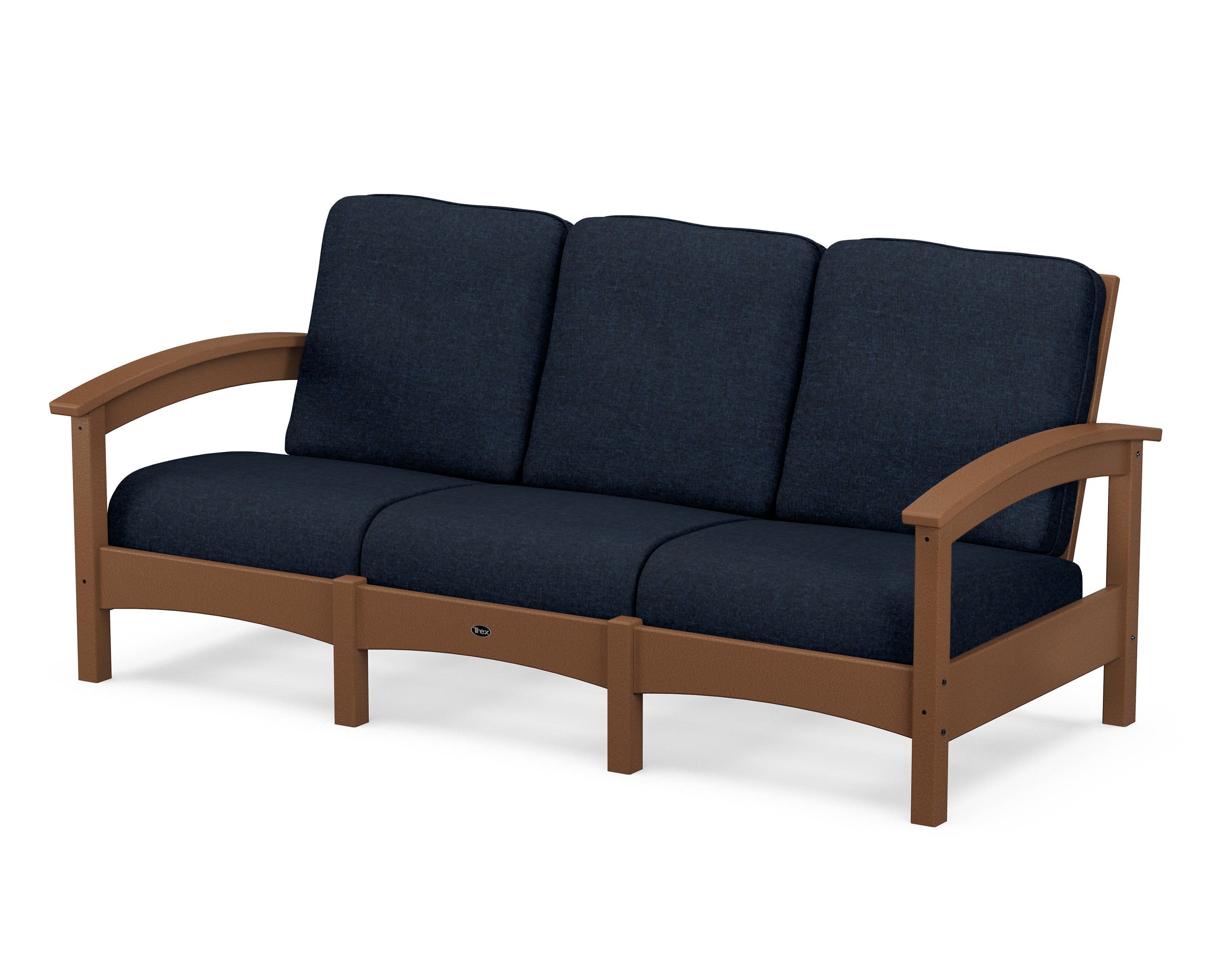 Rockport Club Sofa in Tree House / Marine Indigo