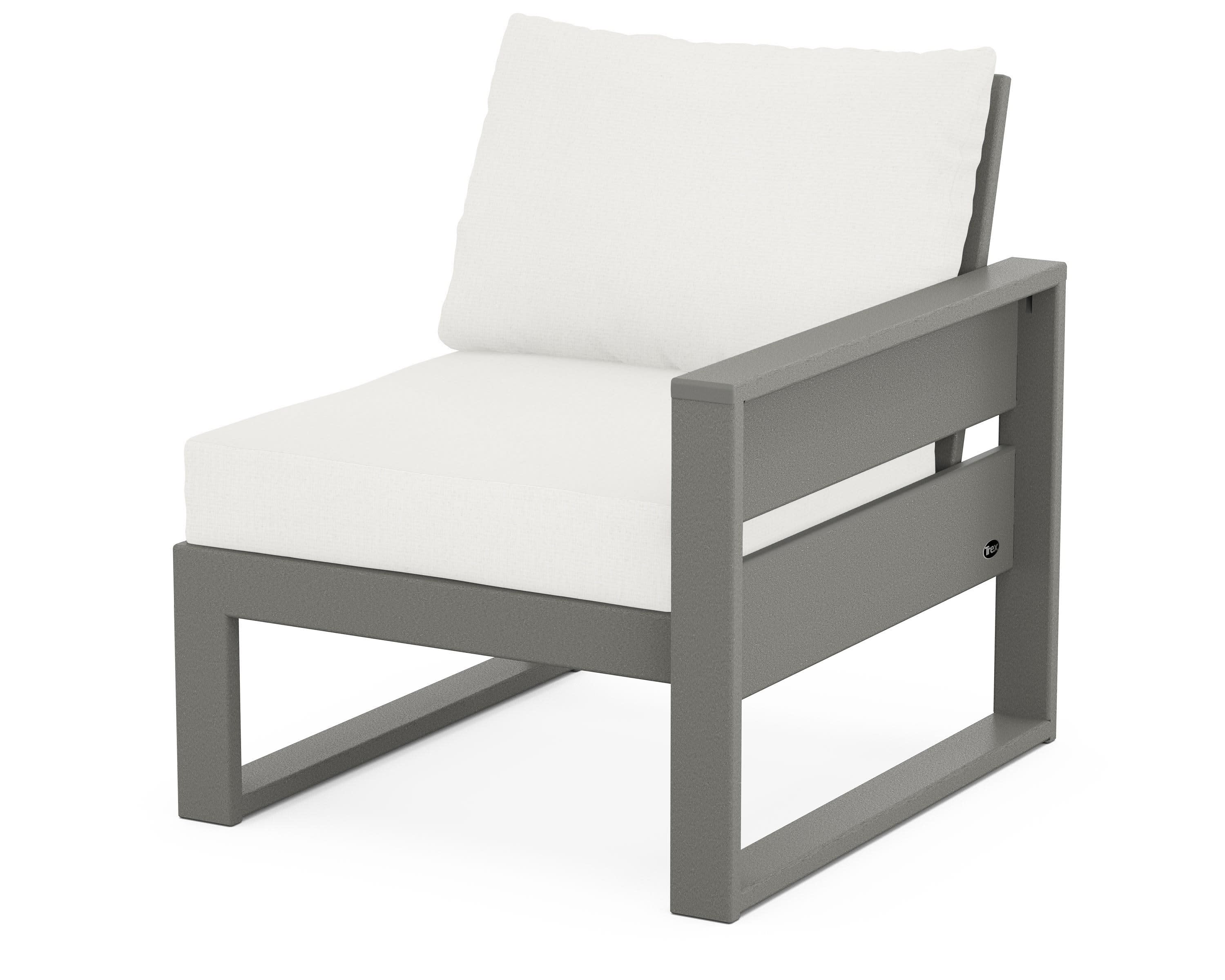 Eastport Modular Right Arm Chair in Stepping Stone / Natural Linen