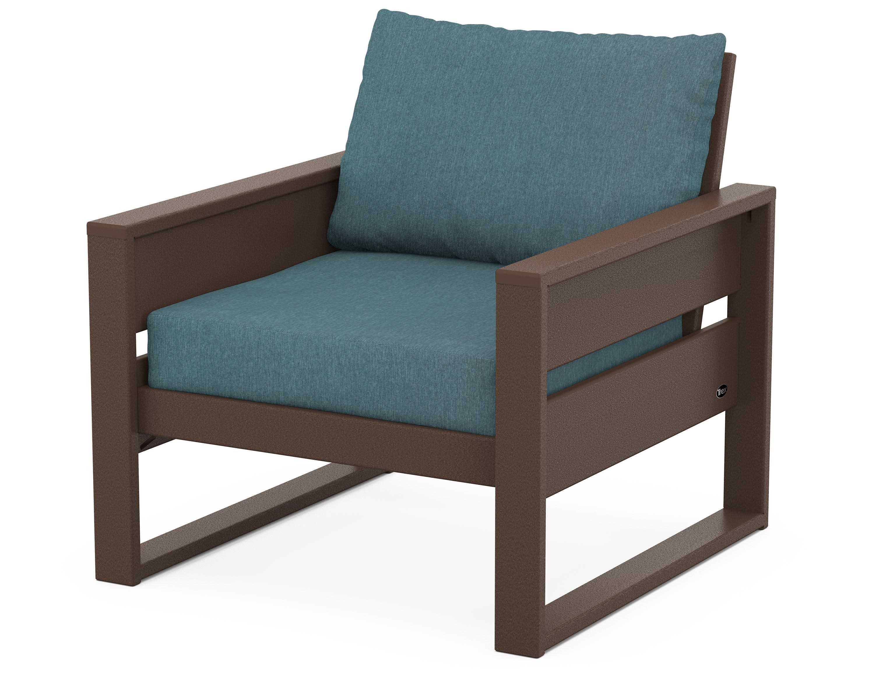 Eastport Club Chair in Vintage Lantern / Ocean Teal