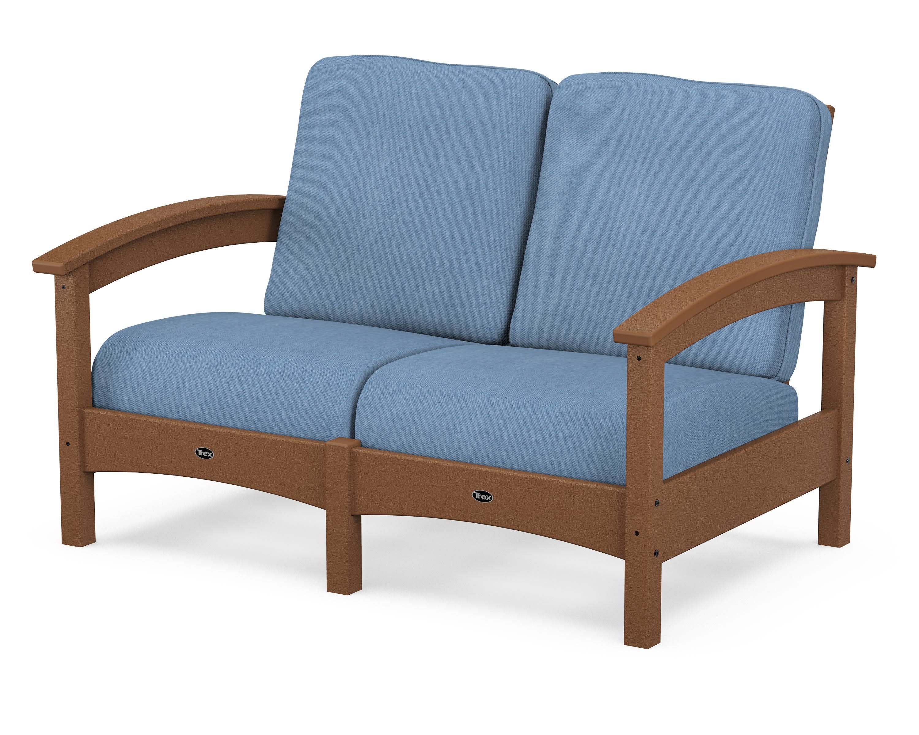 Rockport Club Loveseat in Tree House / Sky Blue