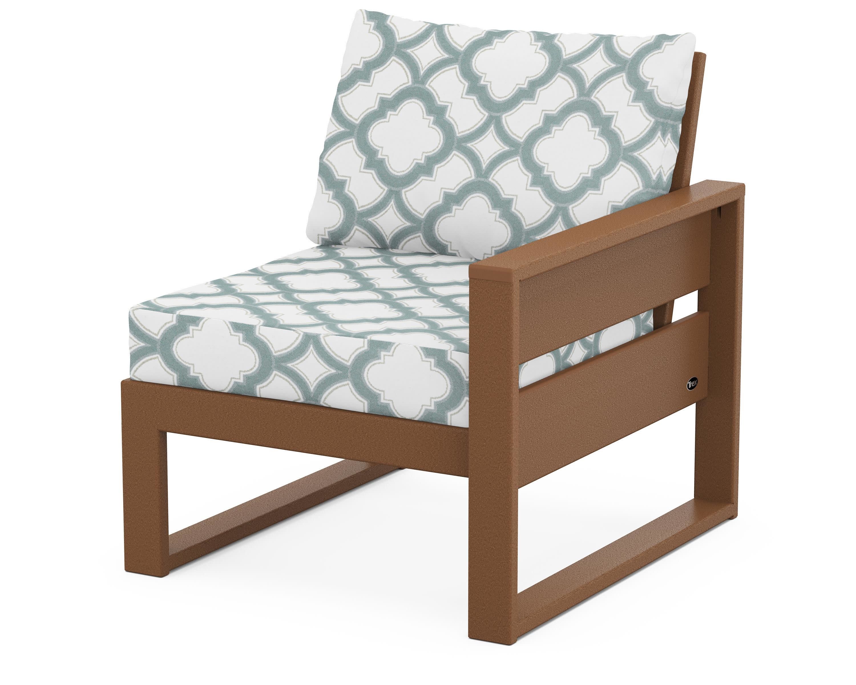 Eastport Modular Right Arm Chair in Tree House / Trellis Glacier Spa