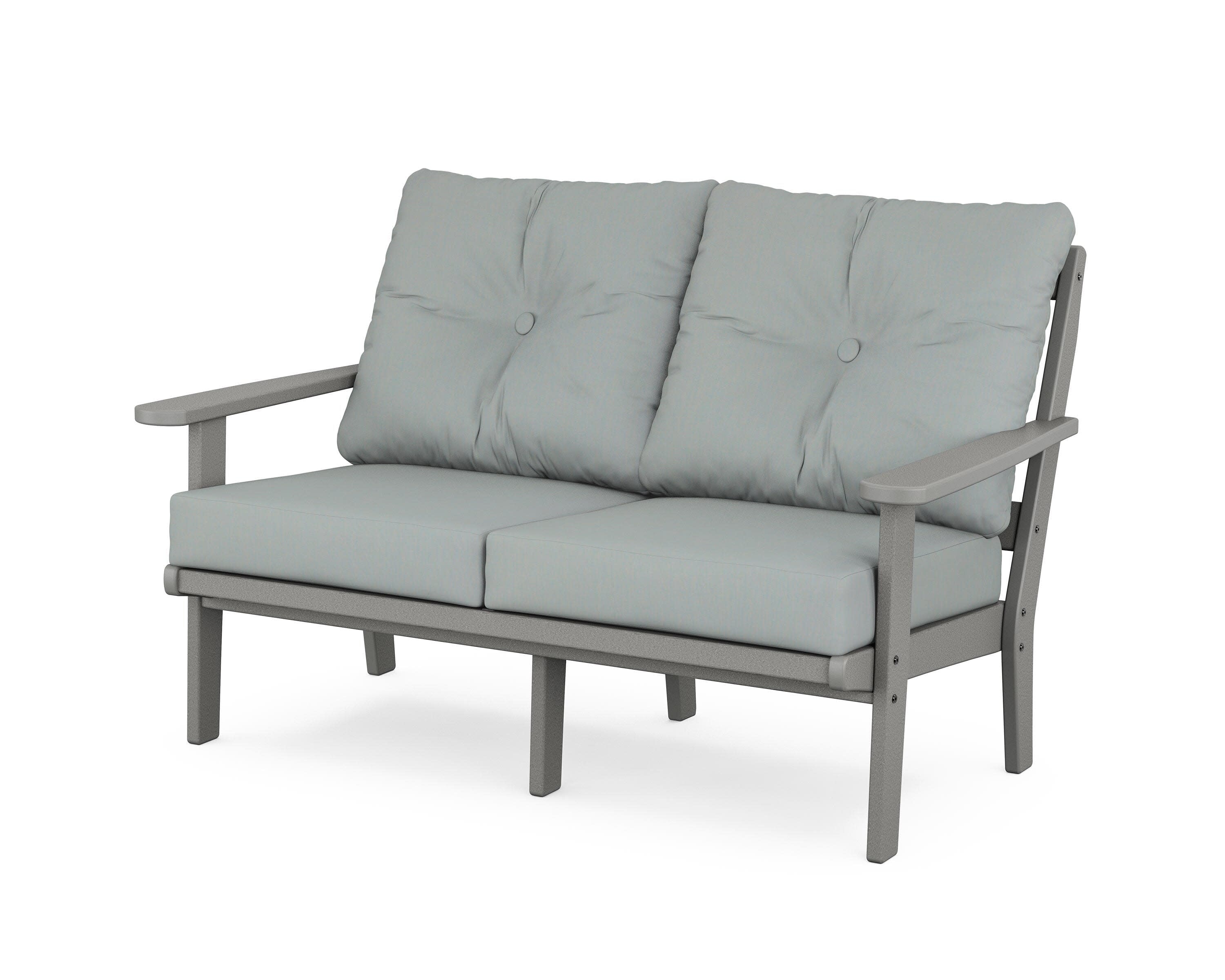 Cape Cod Deep Seating Loveseat in Stepping Stone / Spa