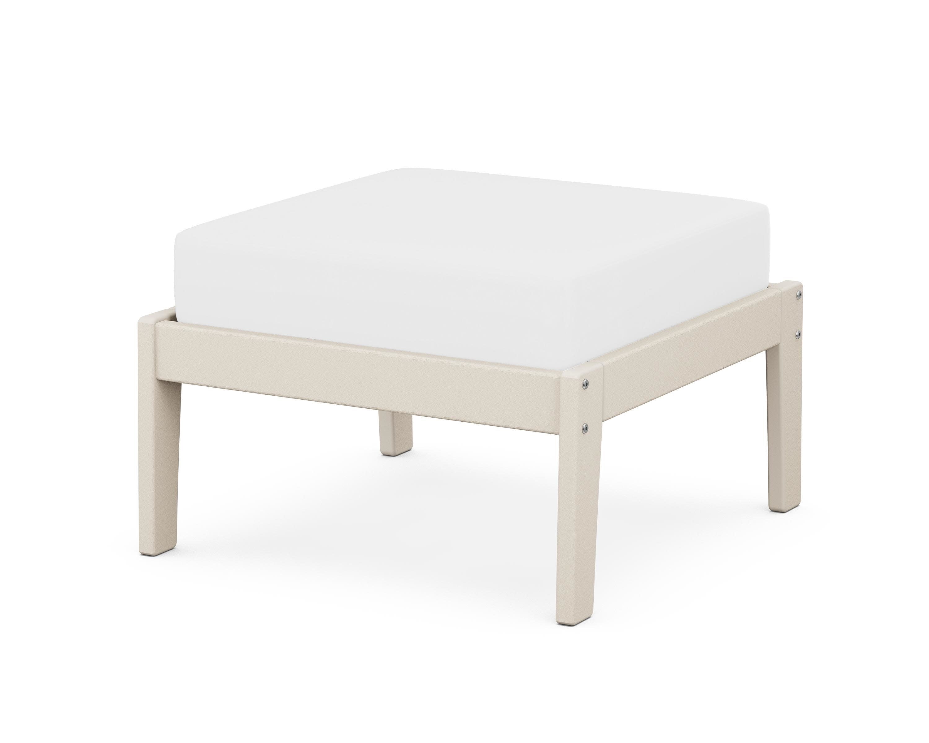 Deep Seating Ottoman in Sand / Natural