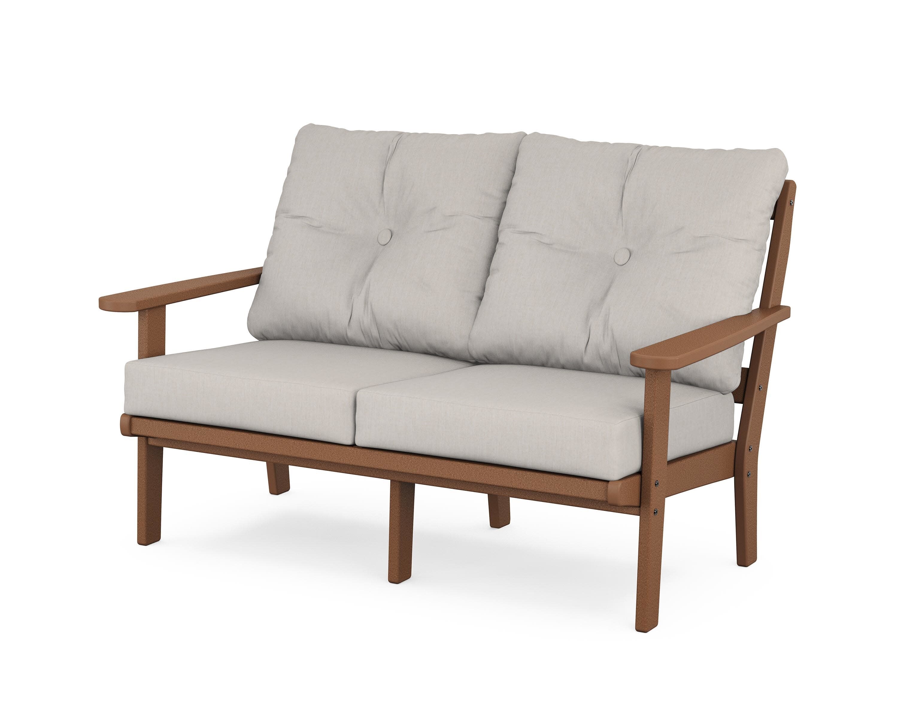 Cape Cod Deep Seating Loveseat in Tree House / Cast Ash