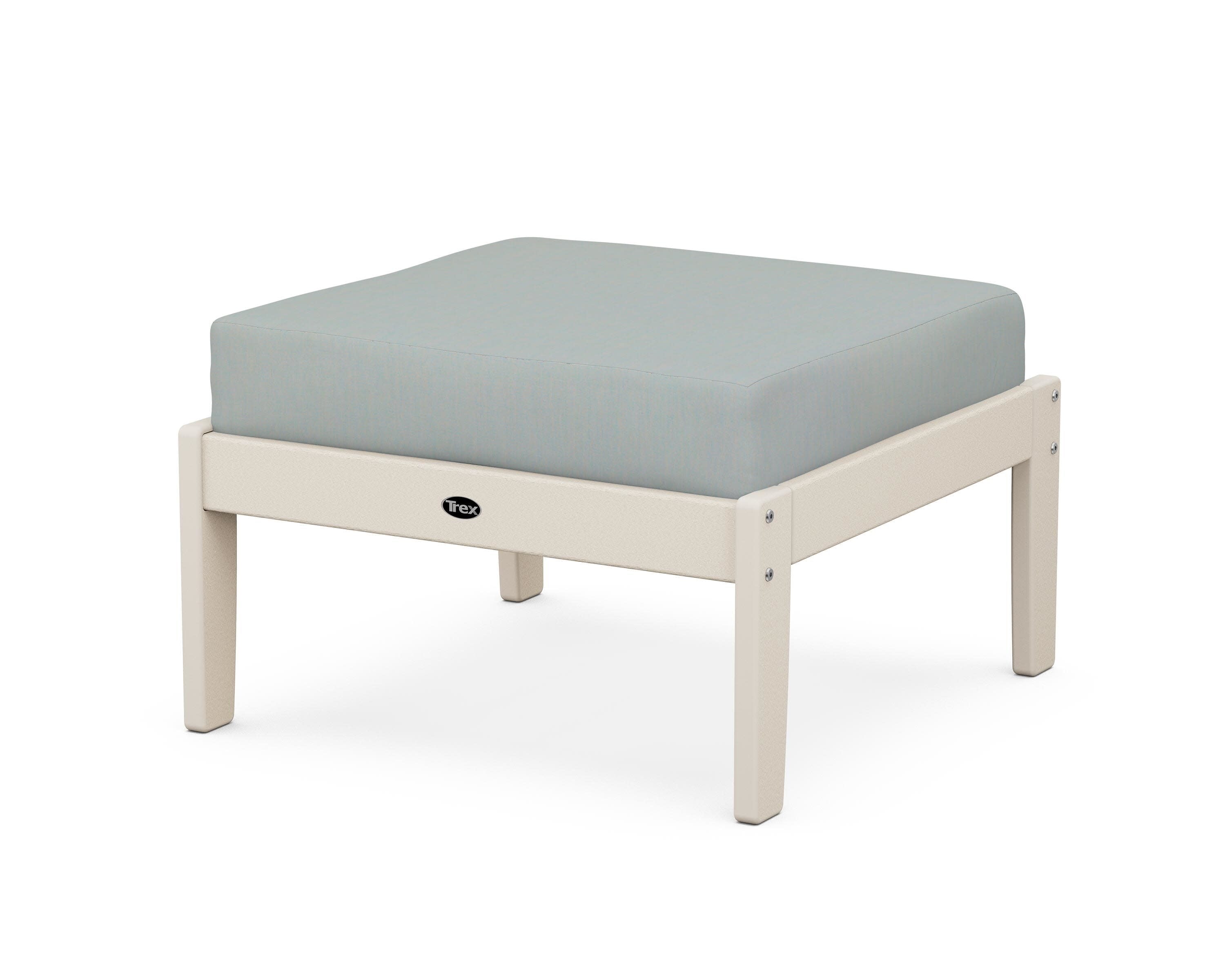 Yacht Club Deep Seating Ottoman in Sand Castle / Spa