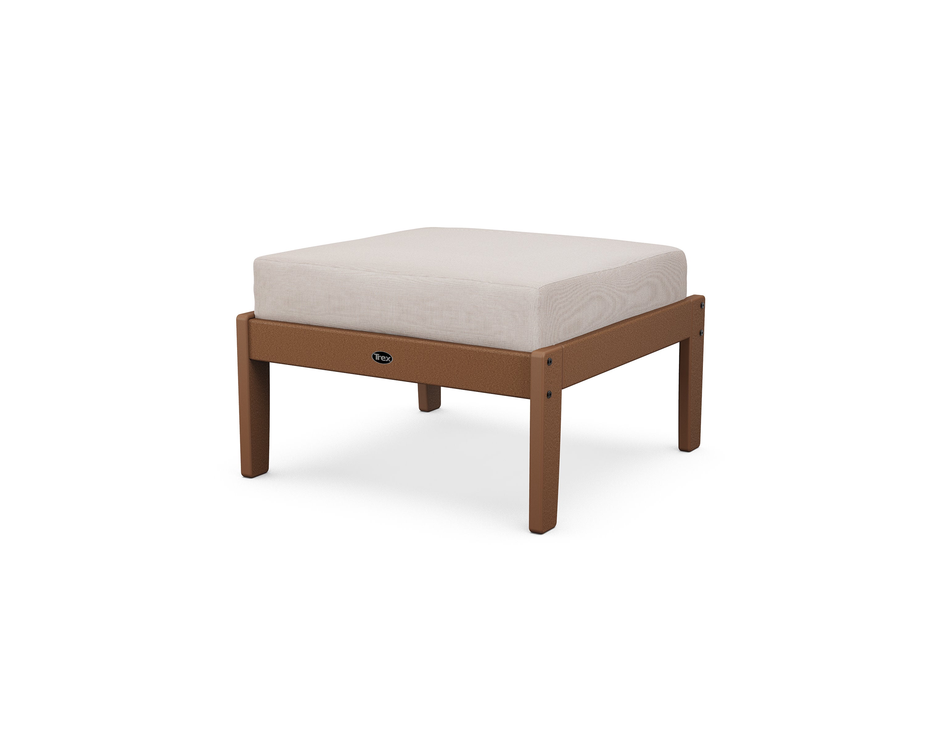 Yacht Club Deep Seating Ottoman in Tree House / Dune Burlap
