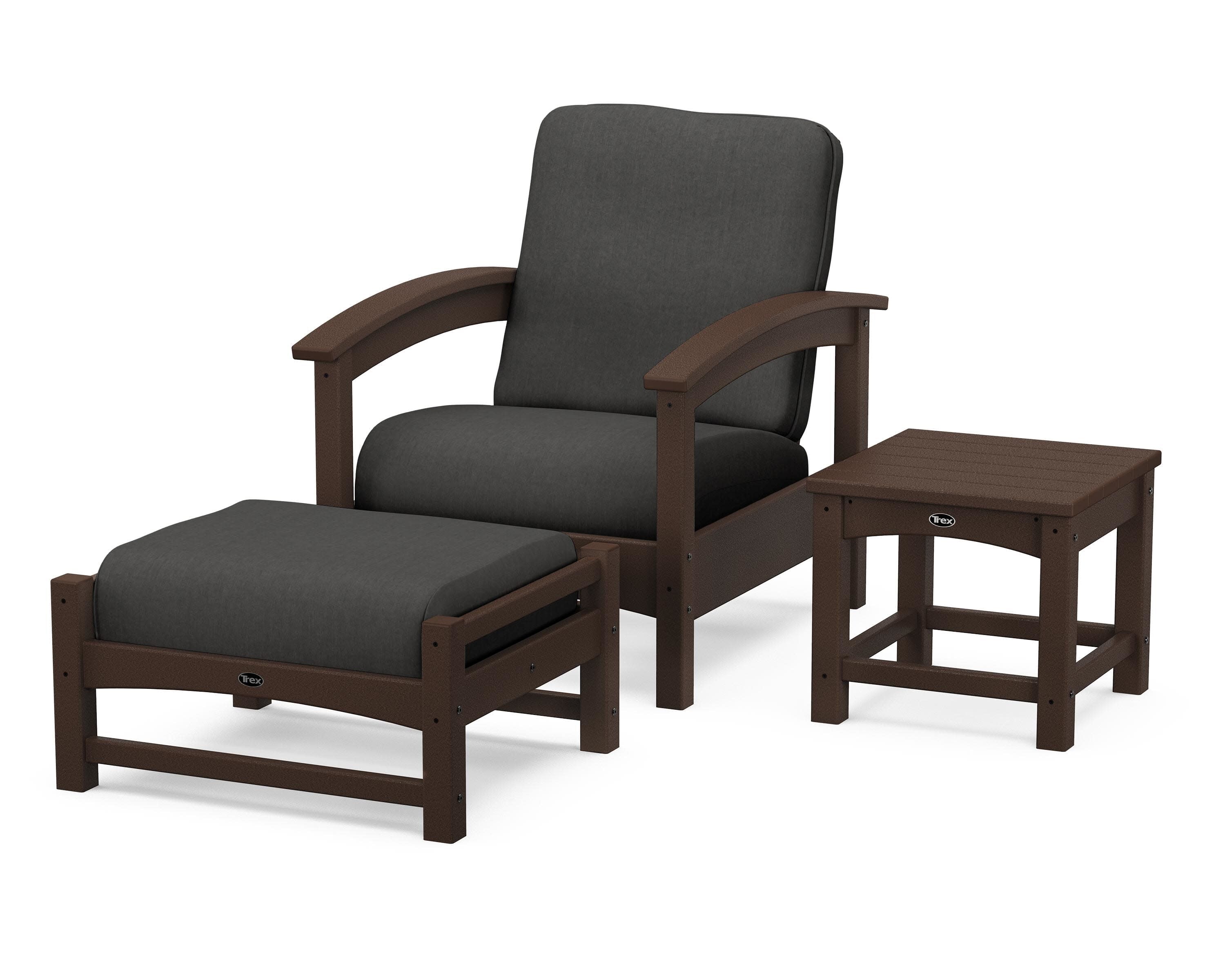 Rockport 3-Piece Deep Seating Set in Vintage Lantern / Spectrum Carbon