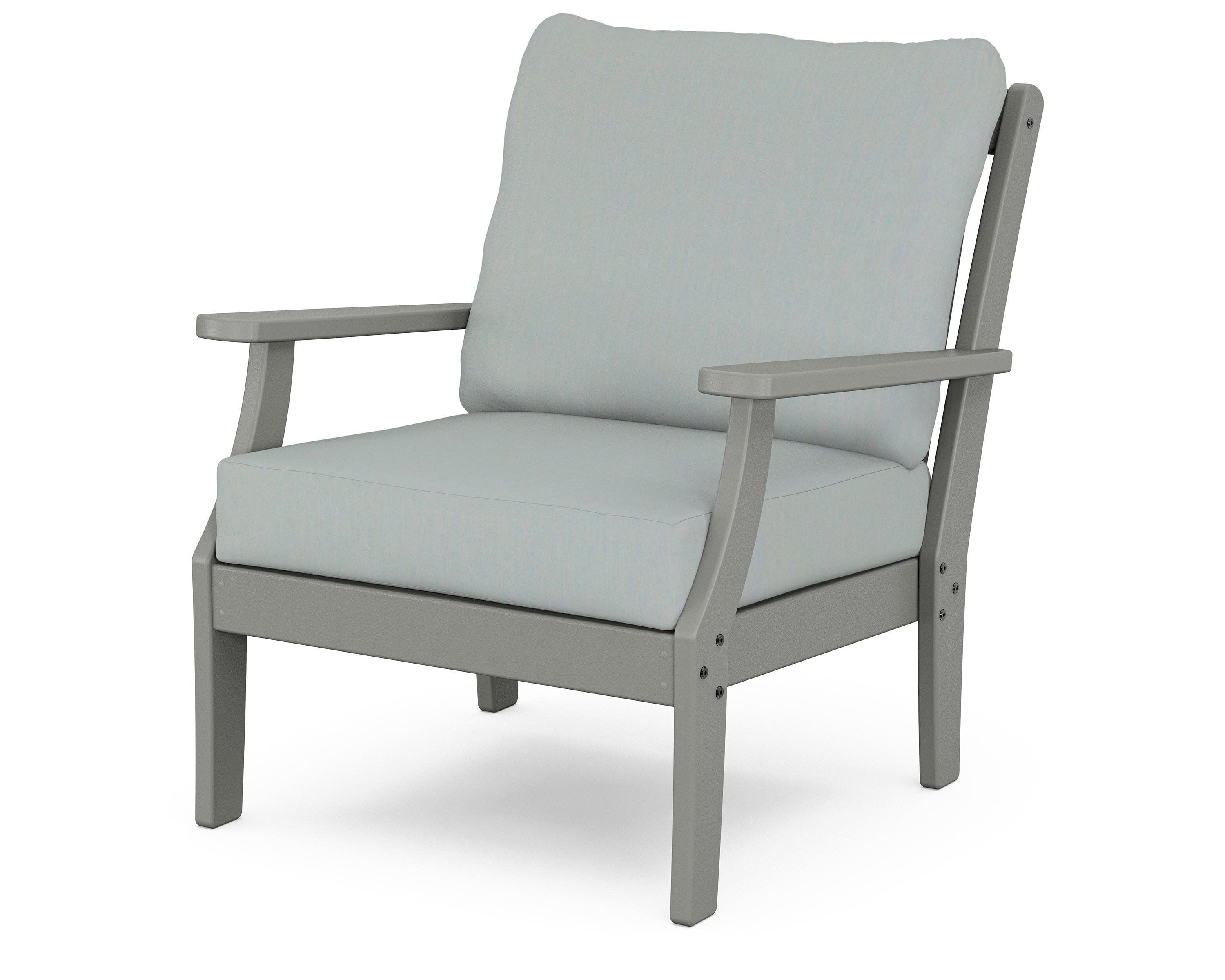 Yacht Club Deep Seating Chair in Stepping Stone / Spa