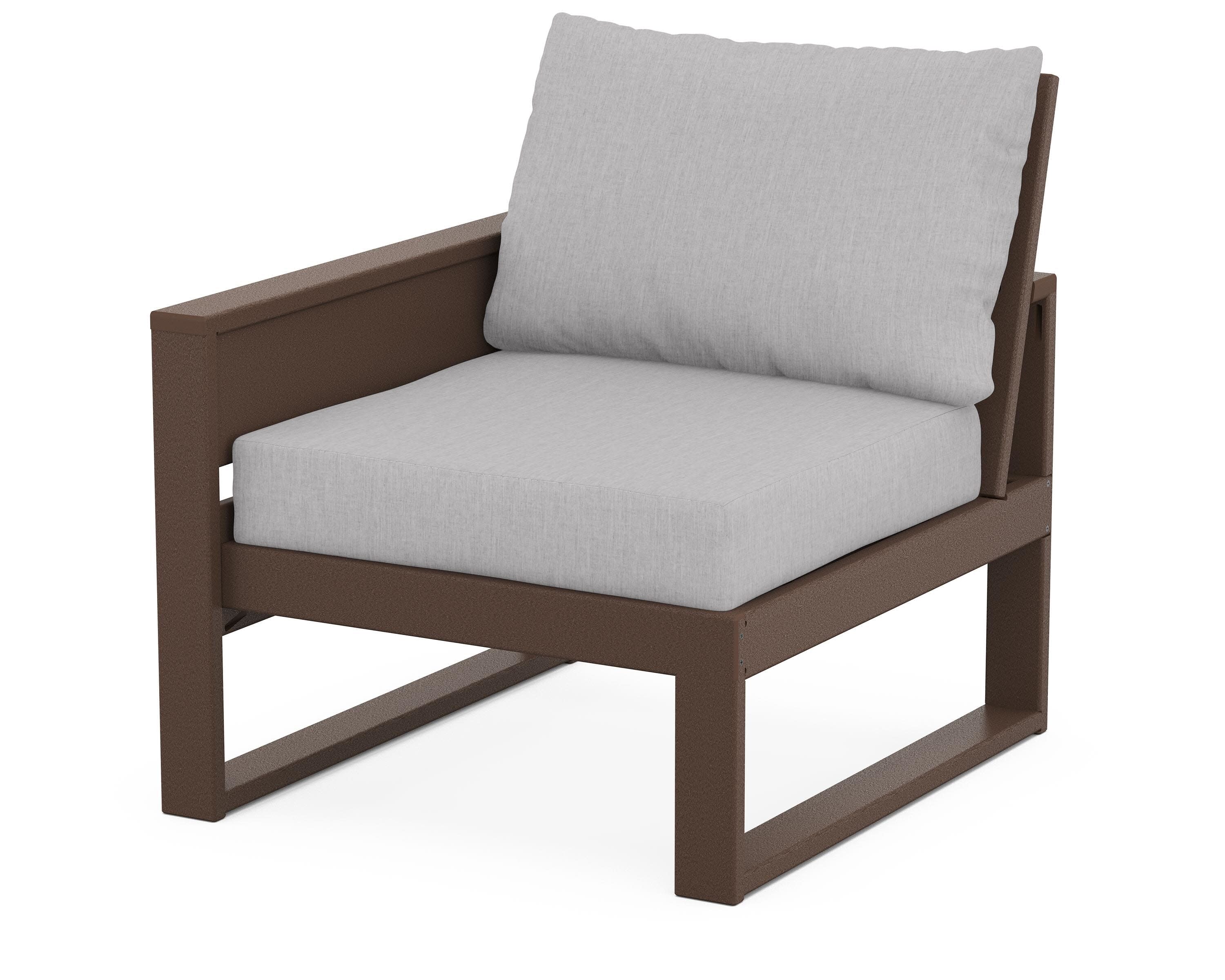 Eastport Modular Left Arm Chair in Vintage Lantern / Granite