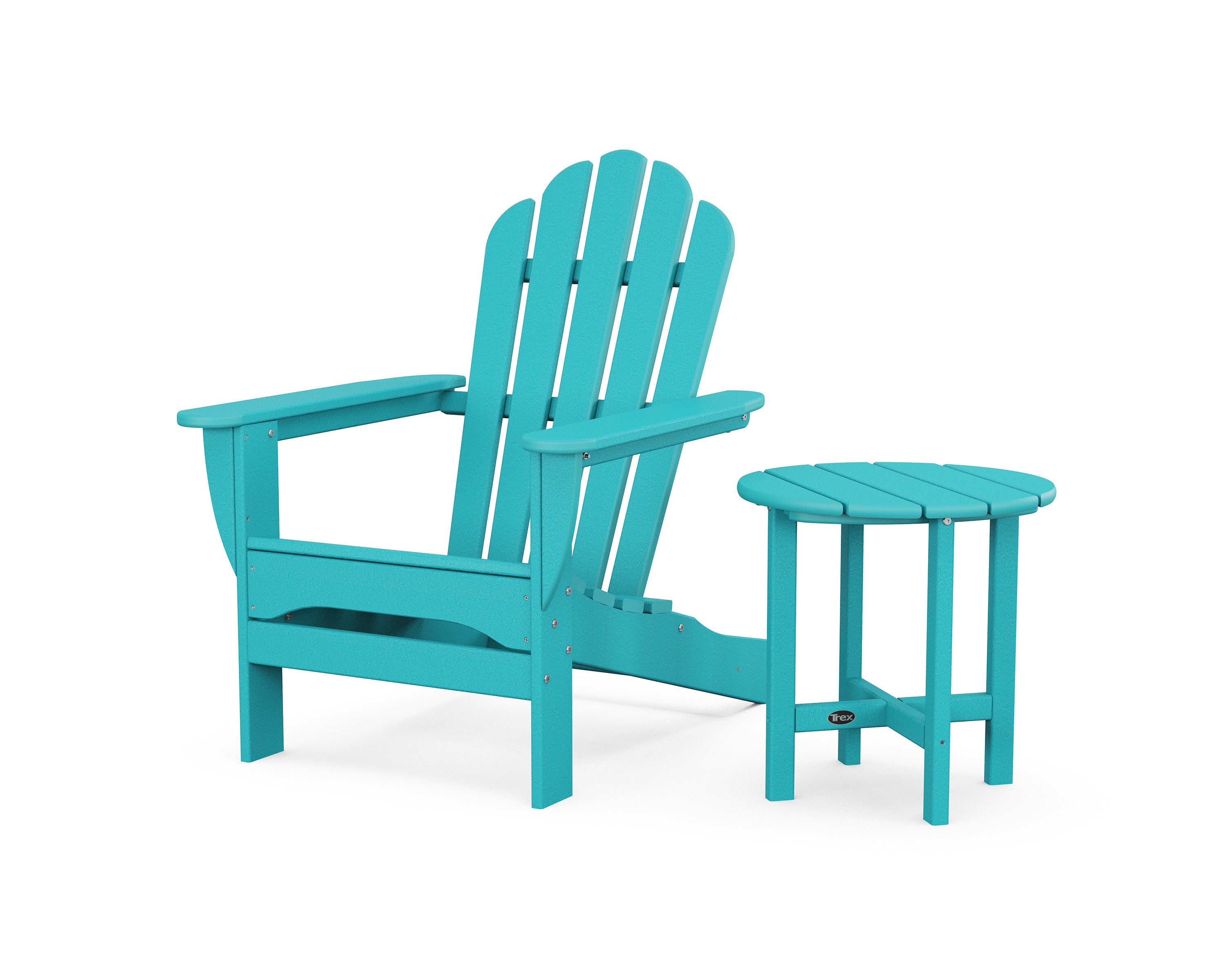 Monterey Bay Adirondack Chair with Side Table in Aruba