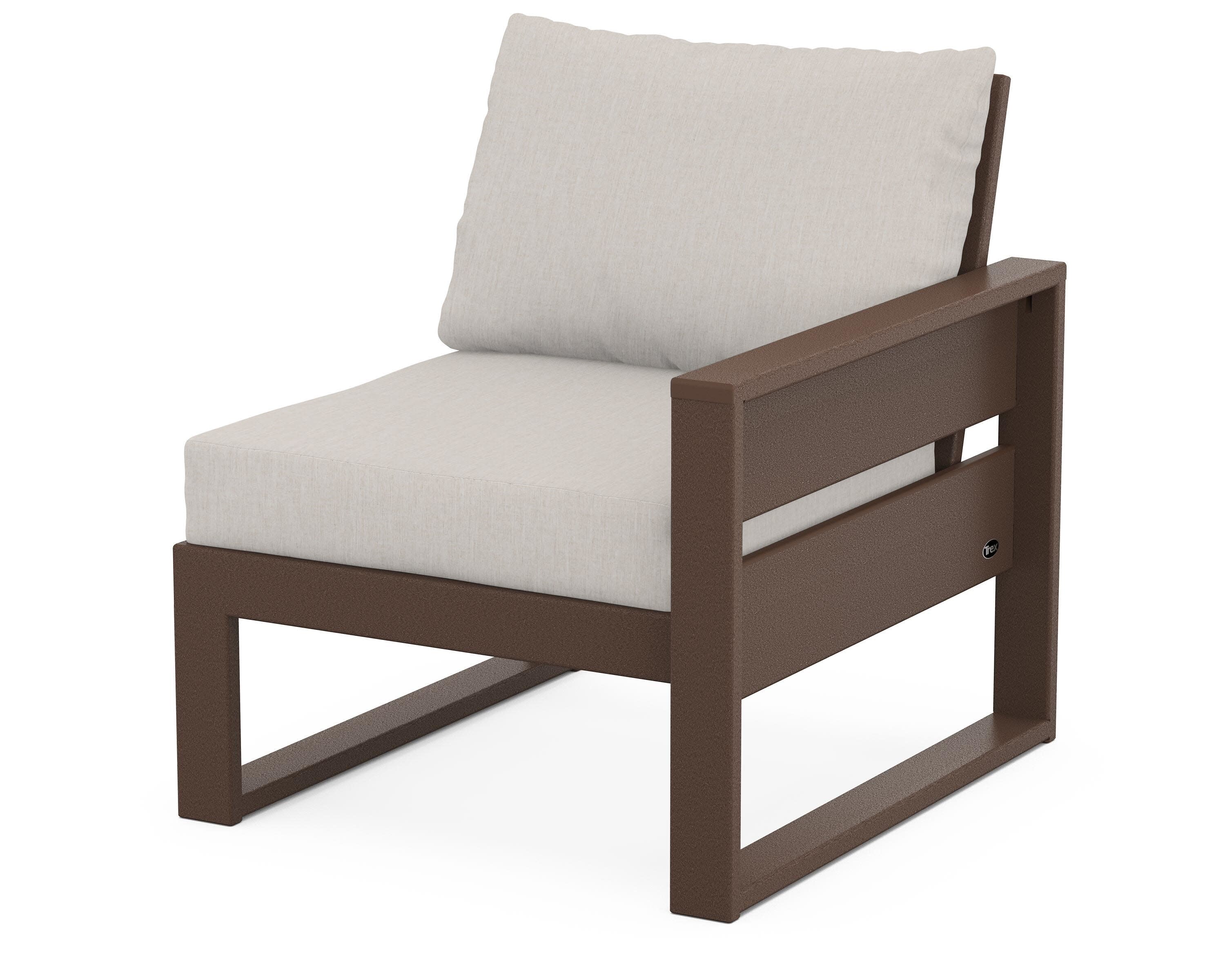 Eastport Modular Right Arm Chair in Vintage Lantern / Cast Ash
